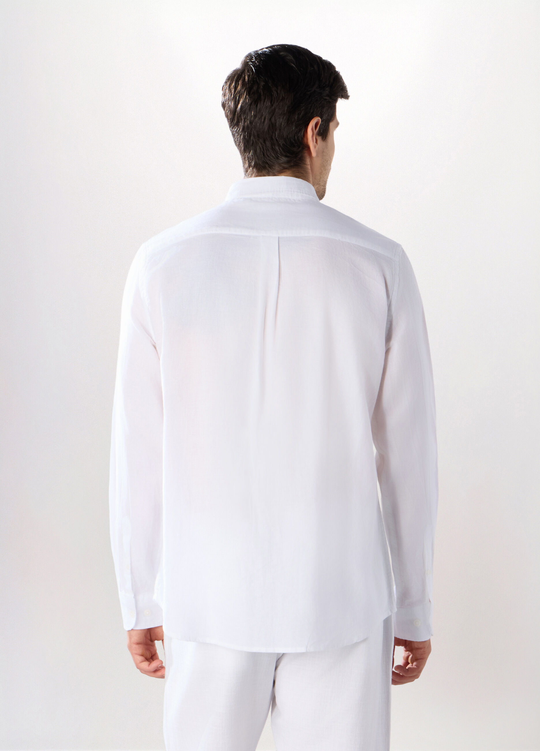 Camicia regular fit in puro cotone uomo
