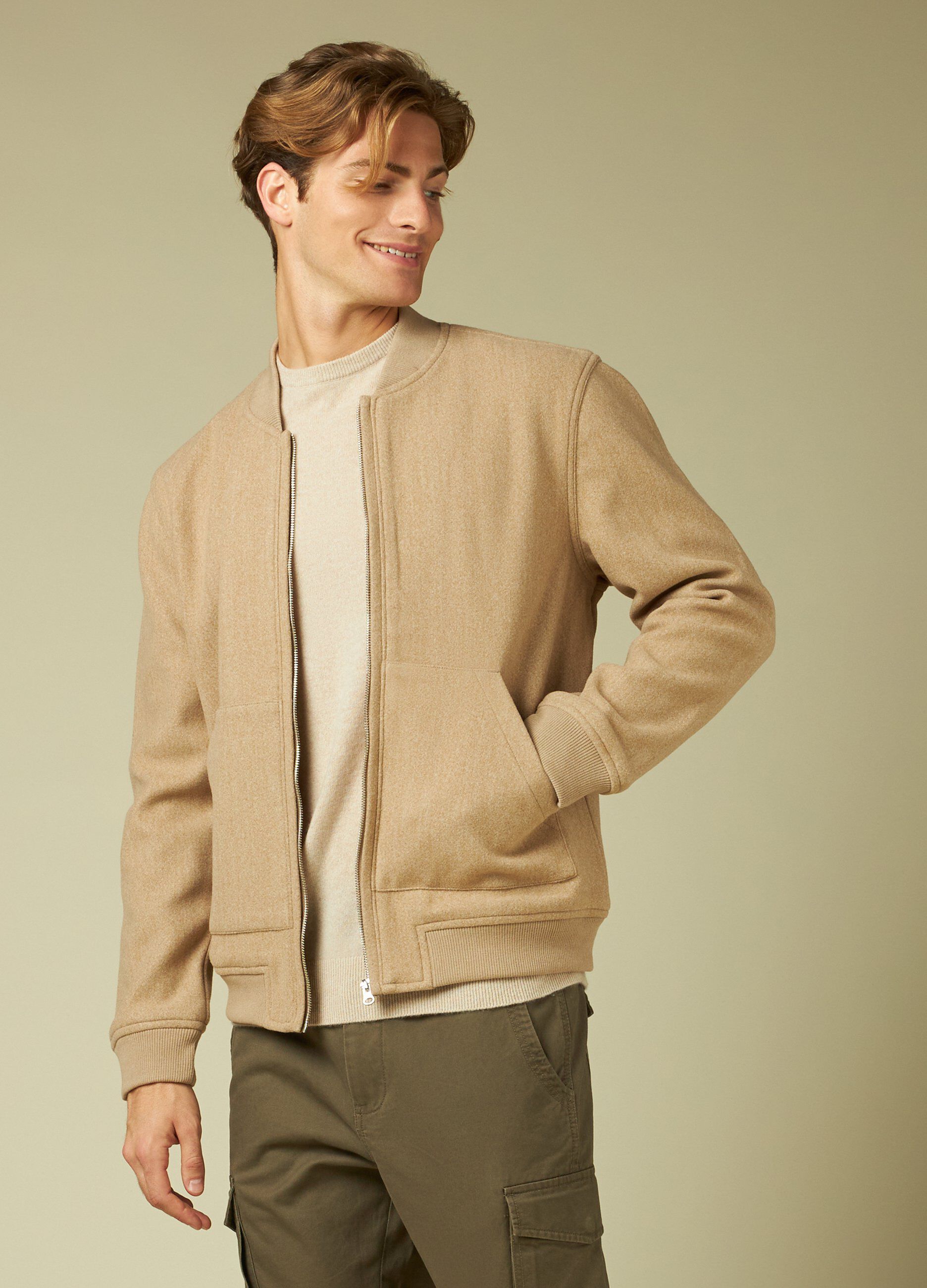 Felpa zip uomo store