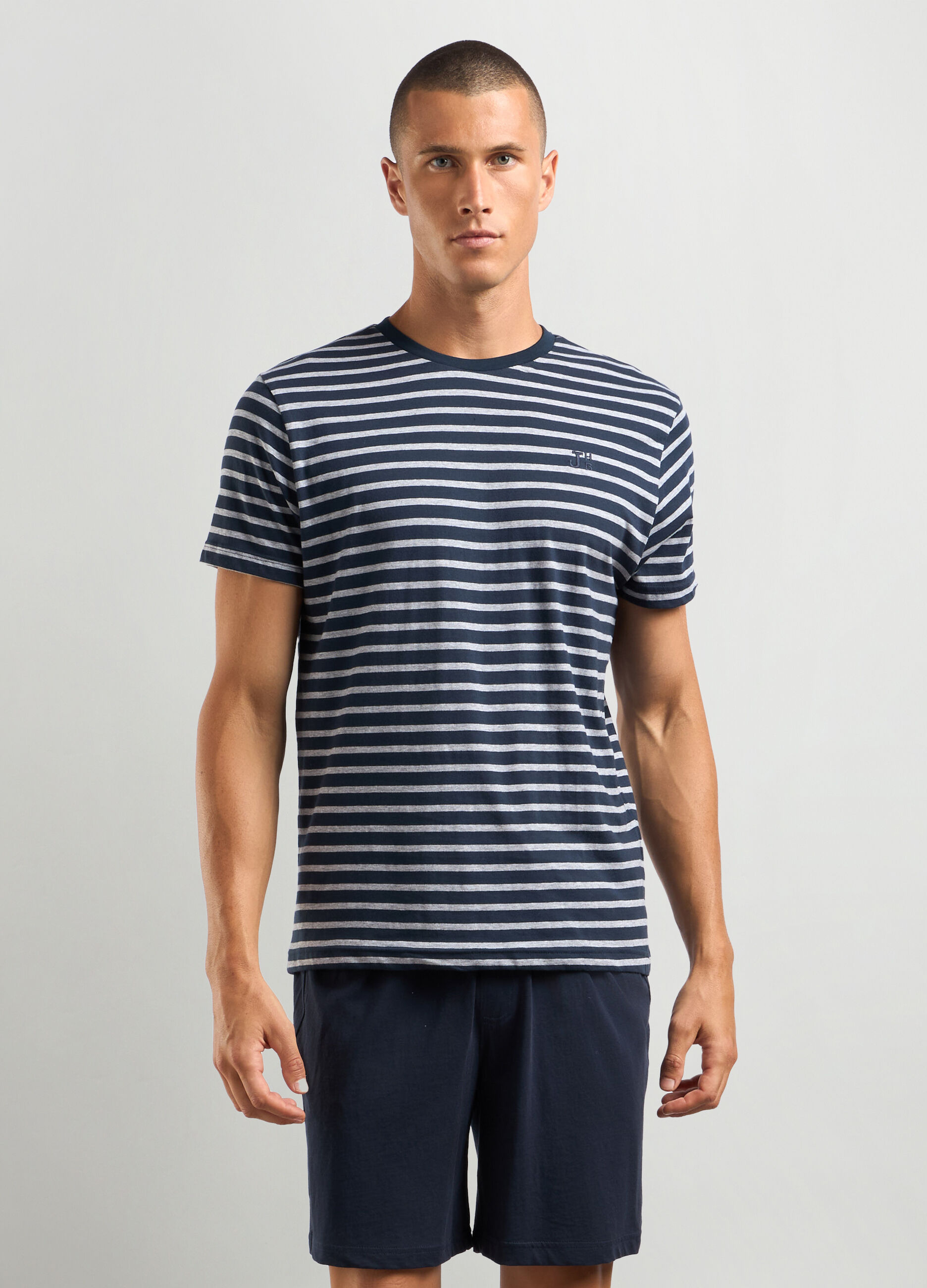 Set pigiama corto in misto cotone uomo_0