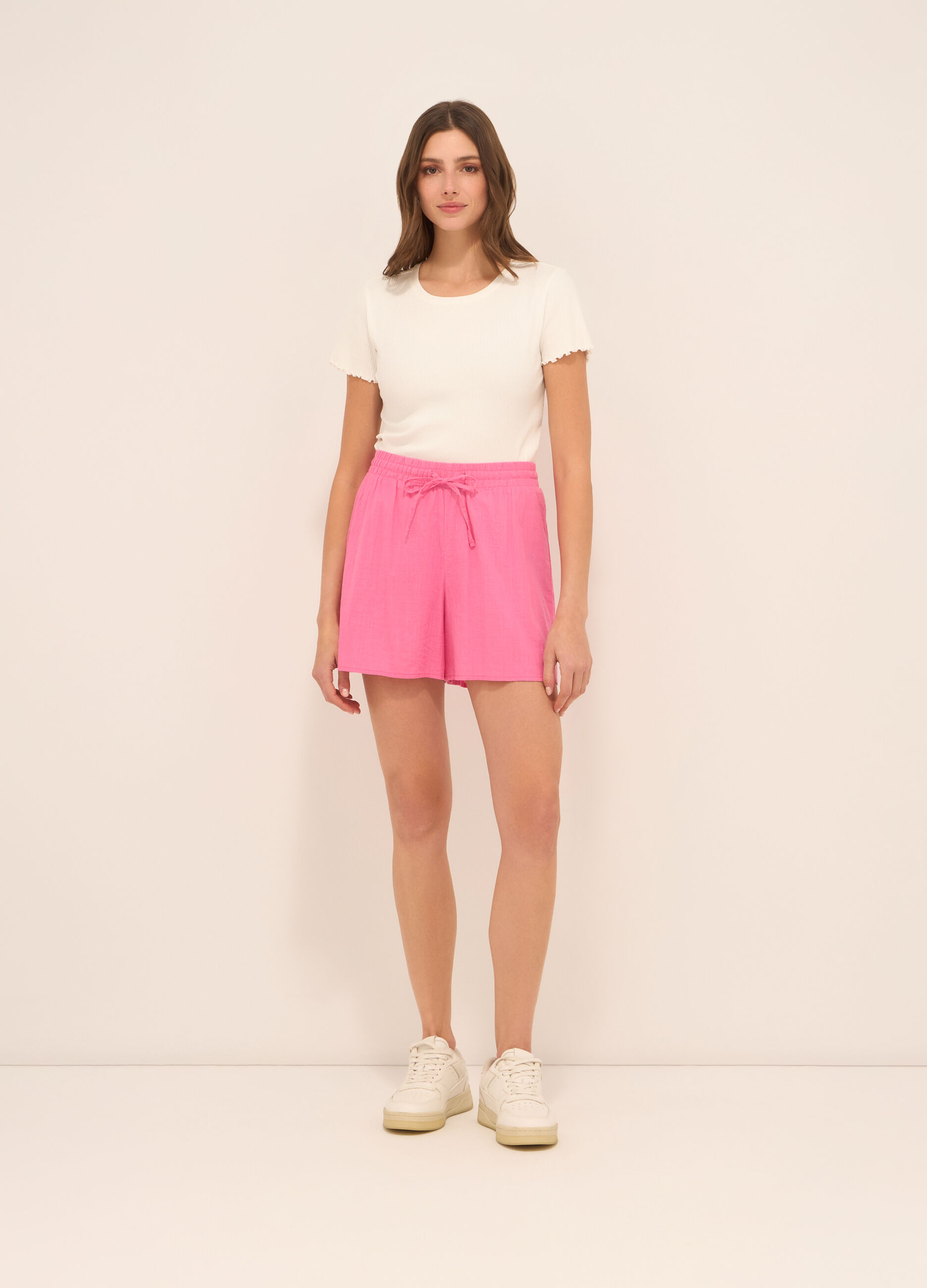 Shorts in puro cotone donna_0