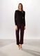 Pantaloni in punto Milano di misto viscosa stretch donna_0