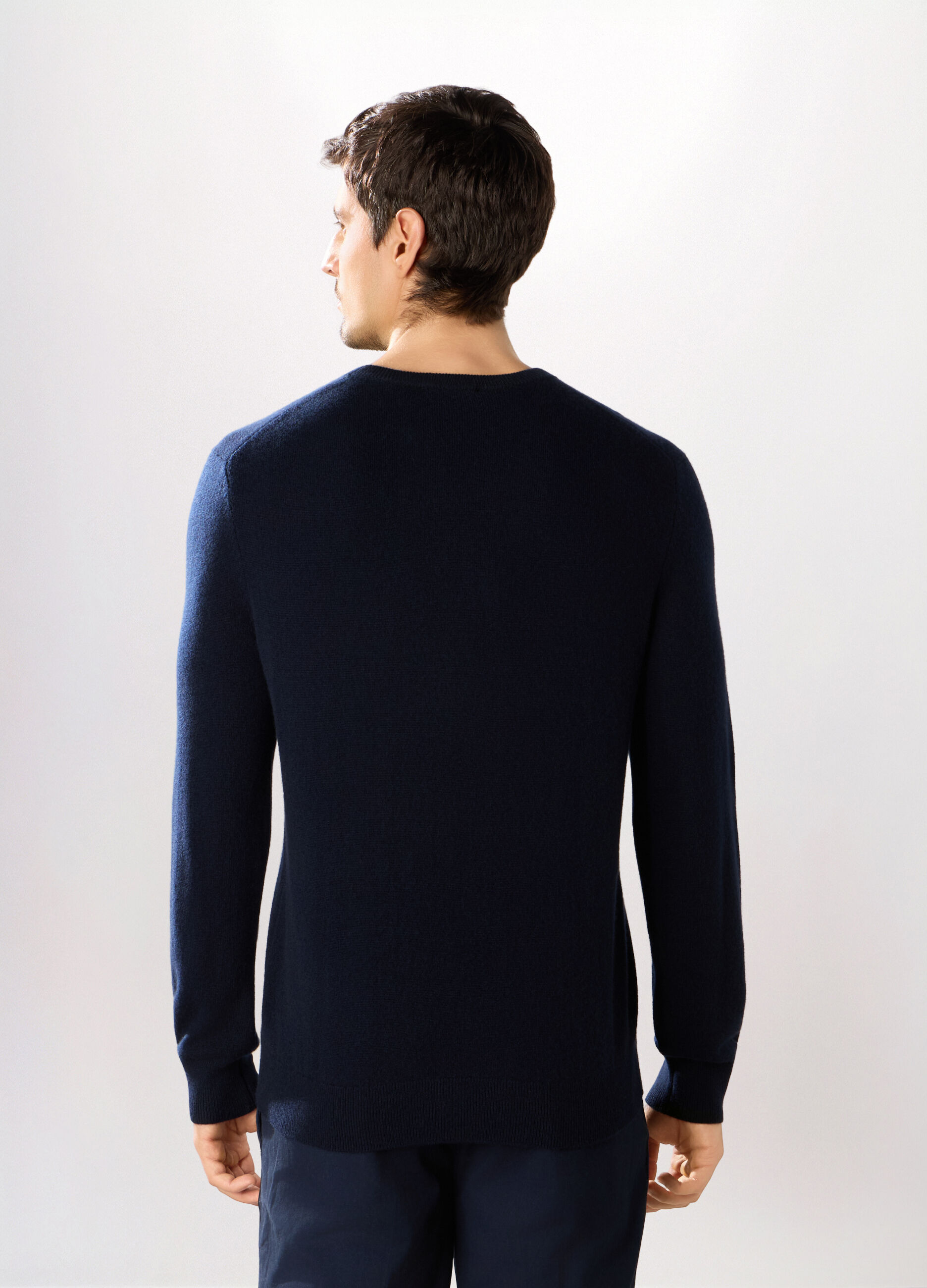 Maglione girocollo in cashmere uomo_1