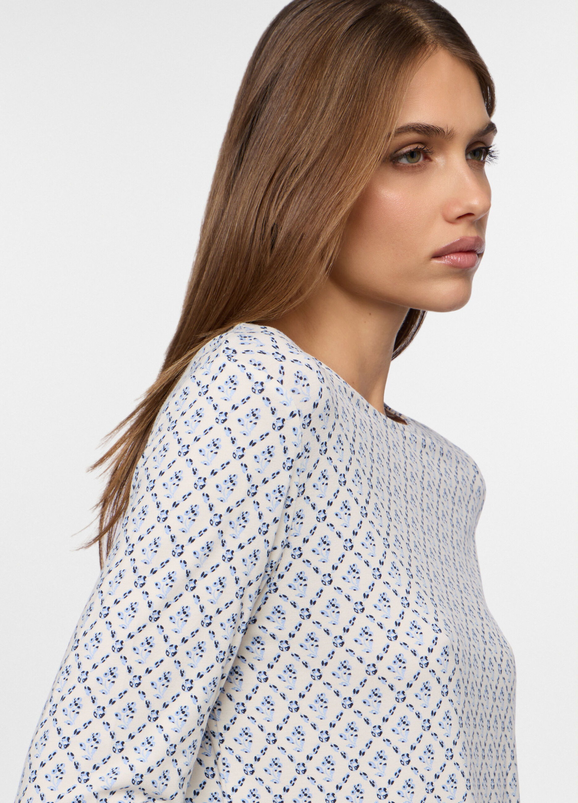 T-shirt in jersey di viscosa stretch donna_2