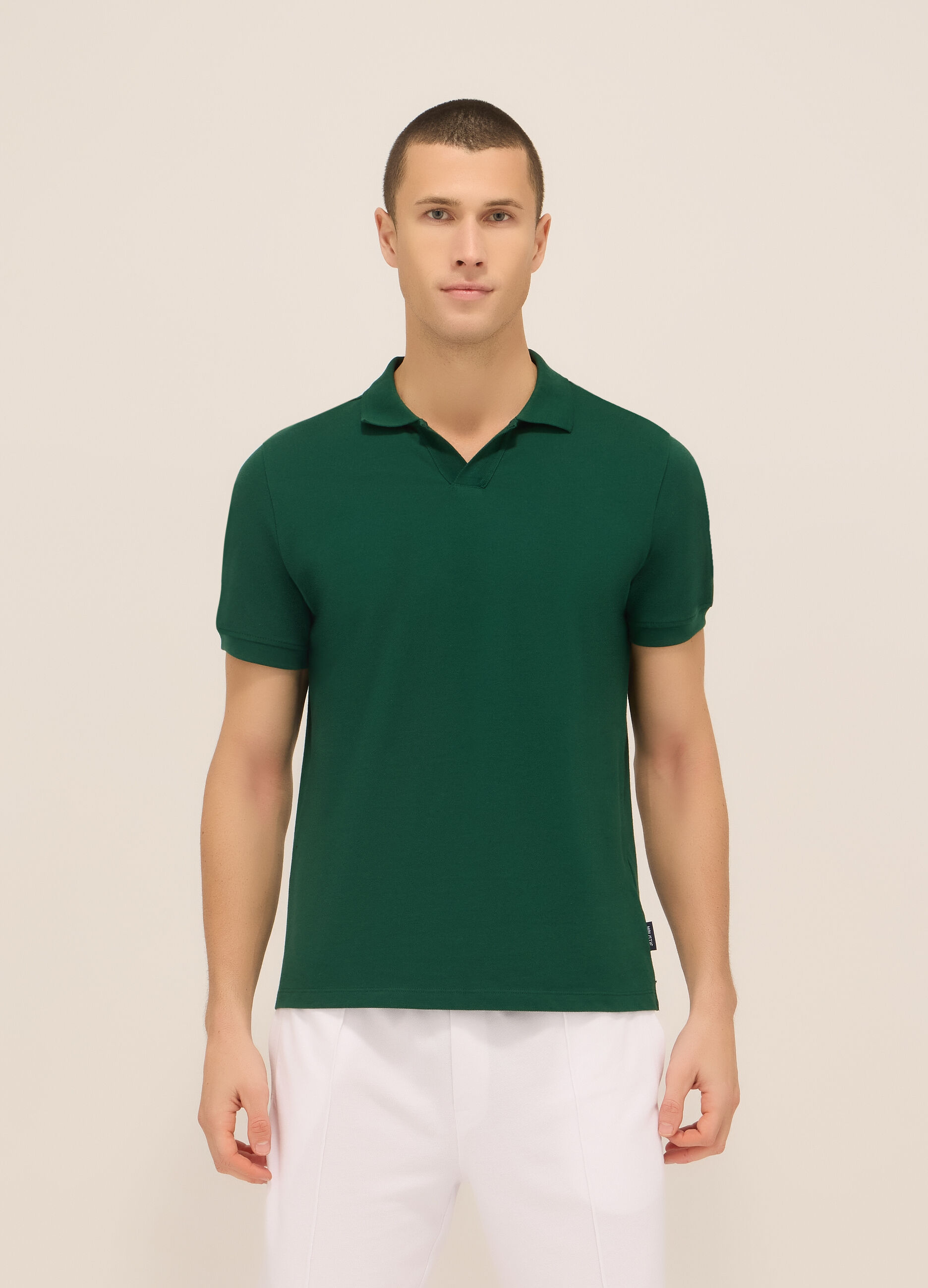 Polo in piquet di cotone uomo_0