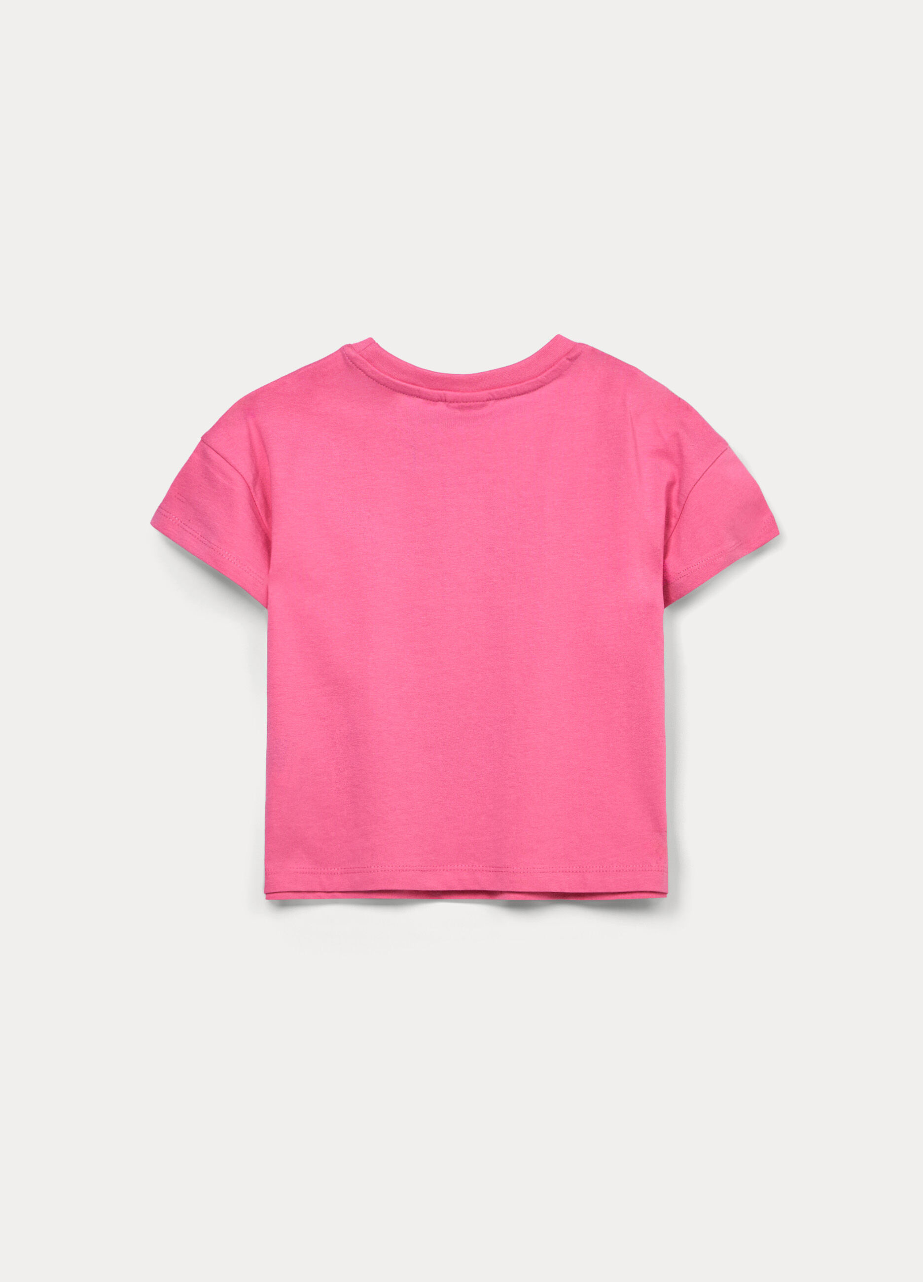 T-shirt in jersey di cotone stretch bambina_1