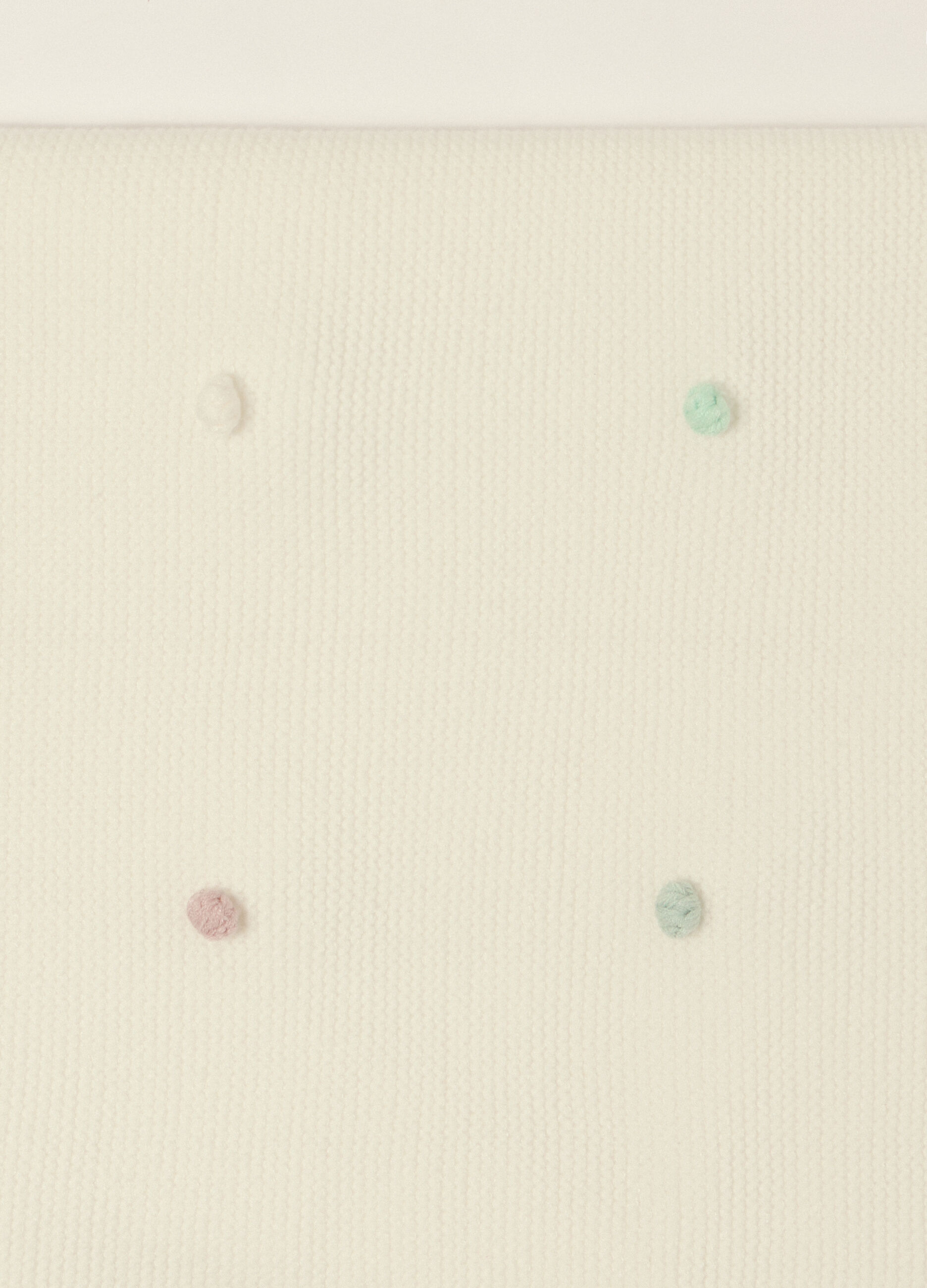 Copertina bianca per culla in misto viscosa_1