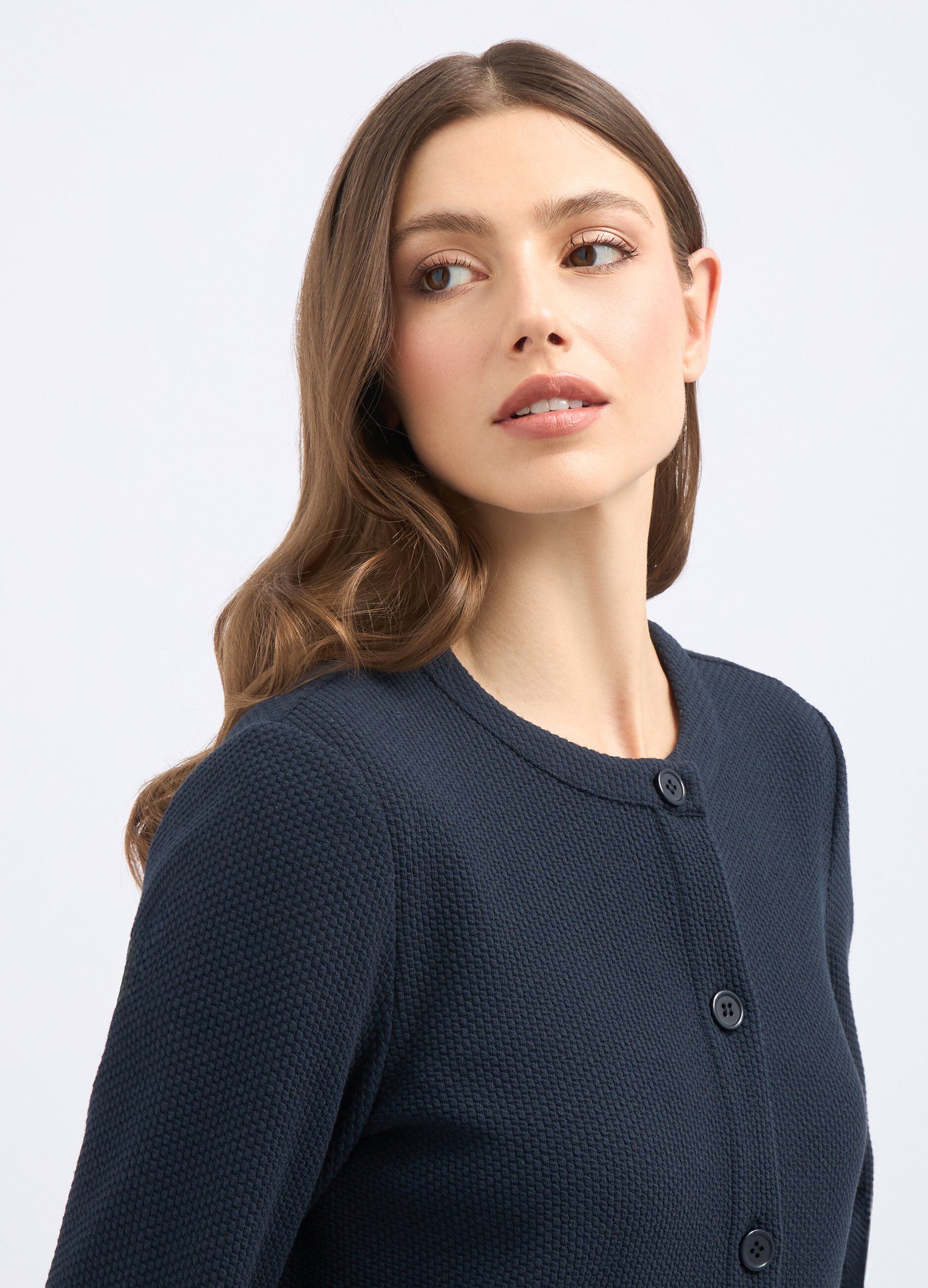 Giacca in maglia di misto cotone donna_2