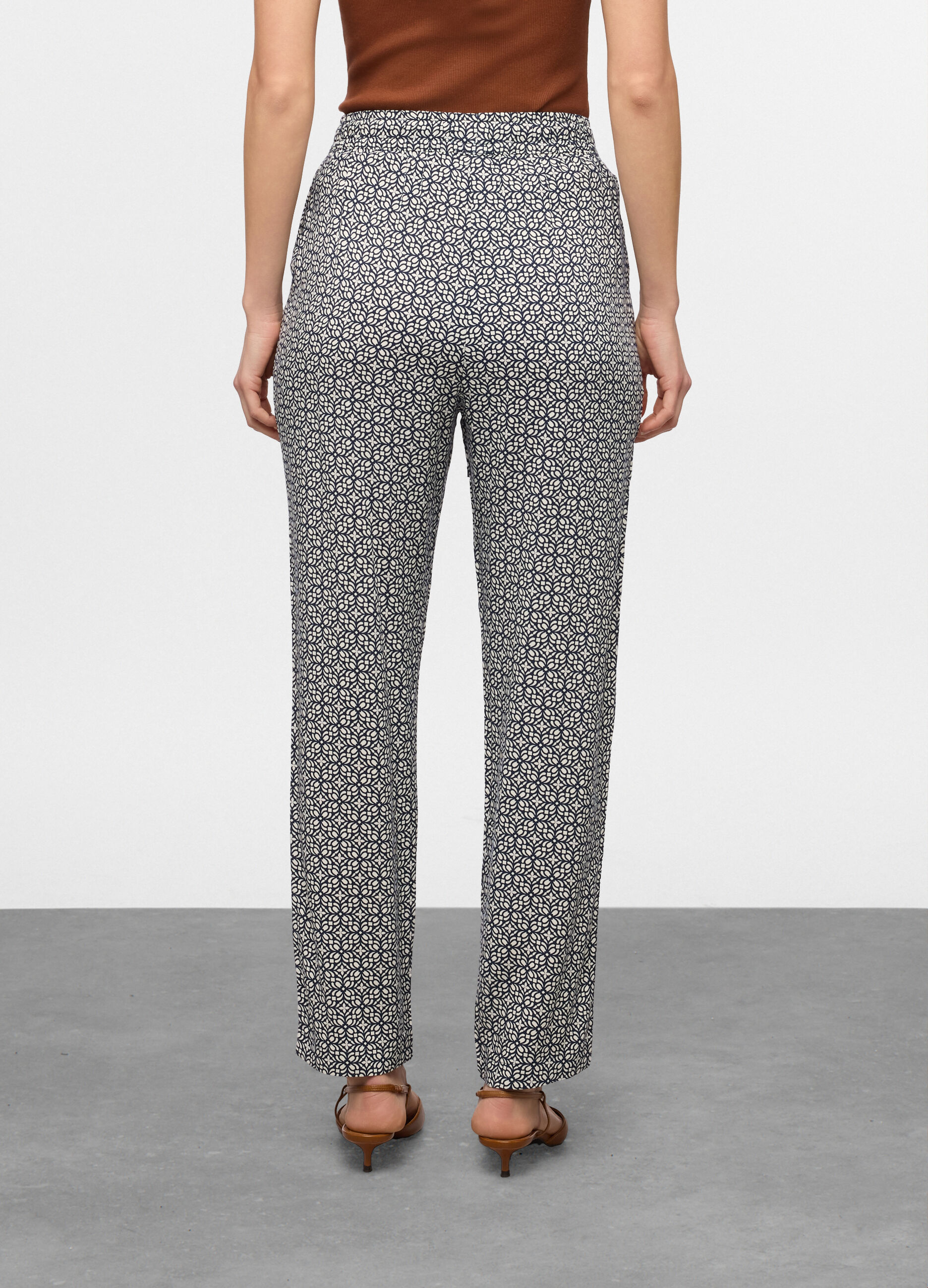 Jogger in pura viscosa donna_1