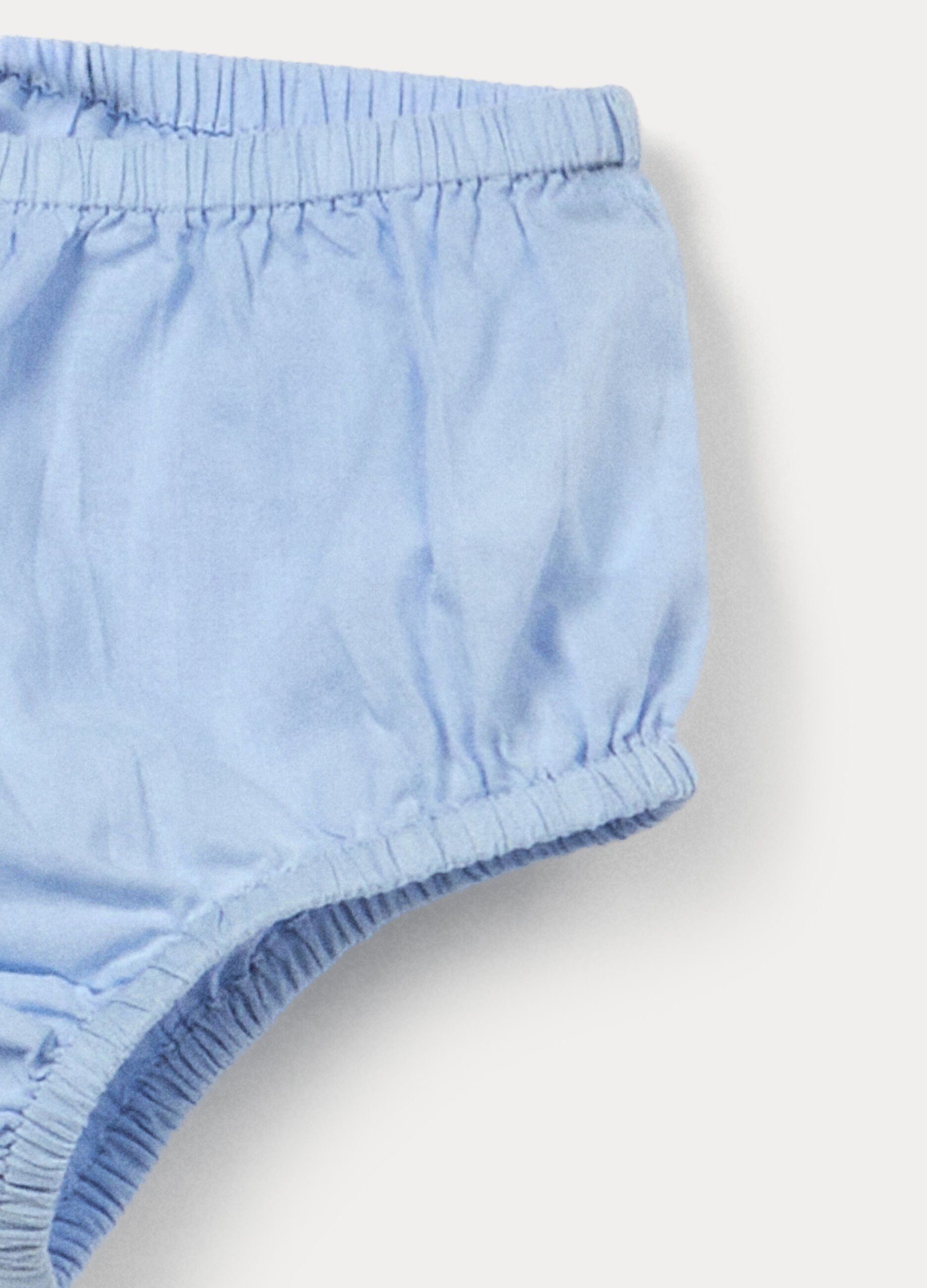 Set vestito + shorts in puro cotone sangallo neonata_3