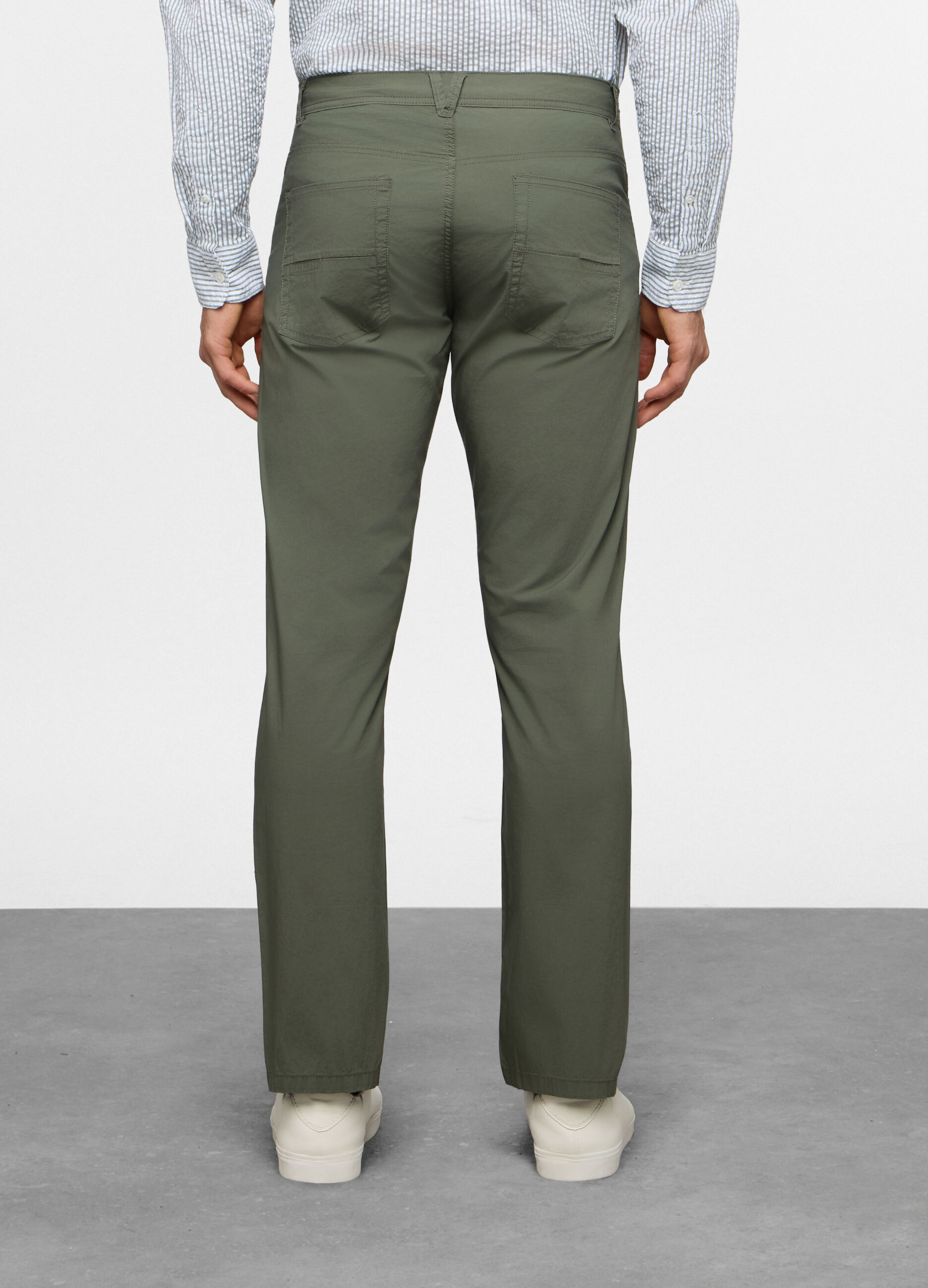 Pantaloni 5 tasche in cotone stretch uomo_1