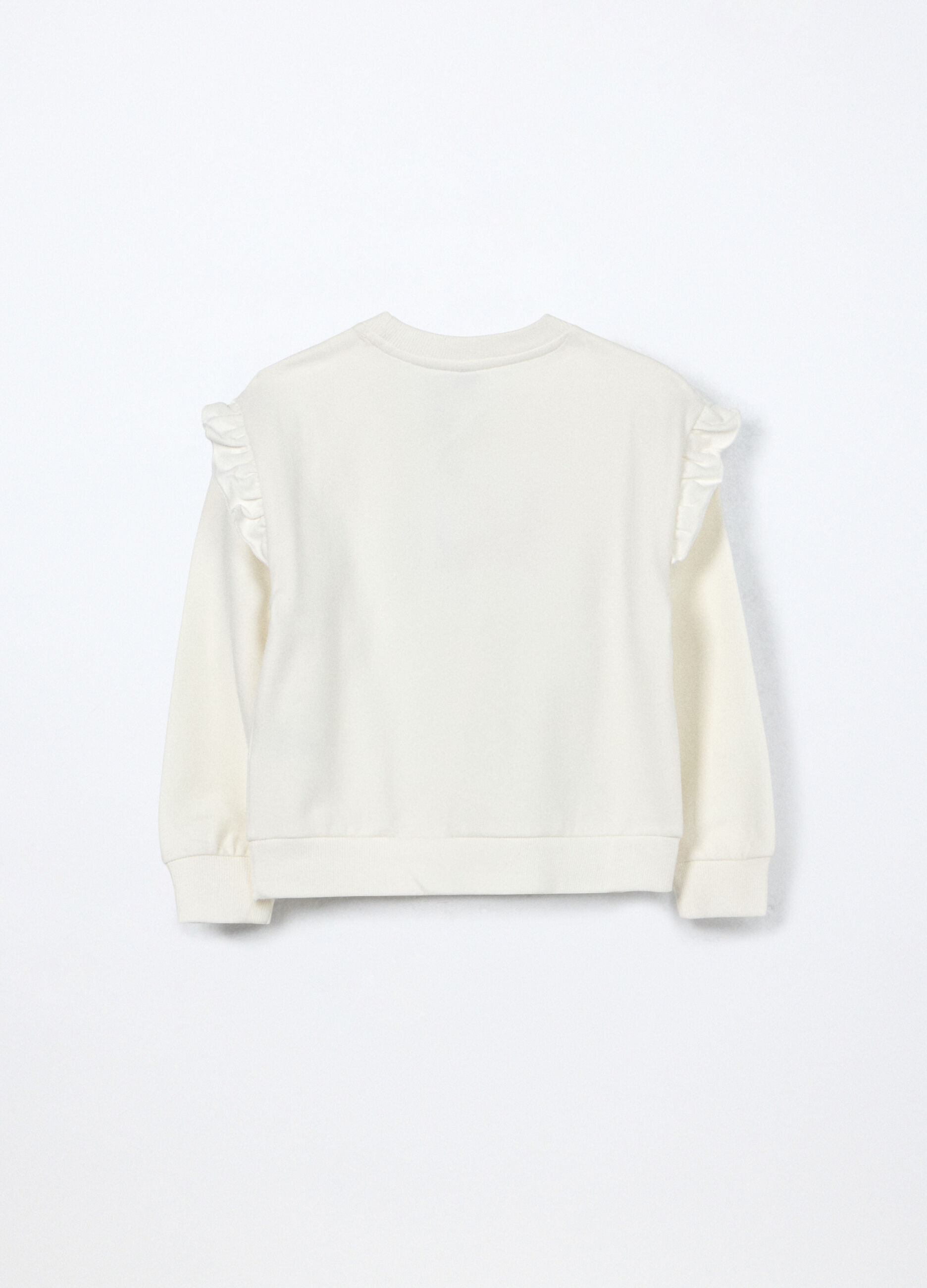 Felpa in cotone stretch bambina_1