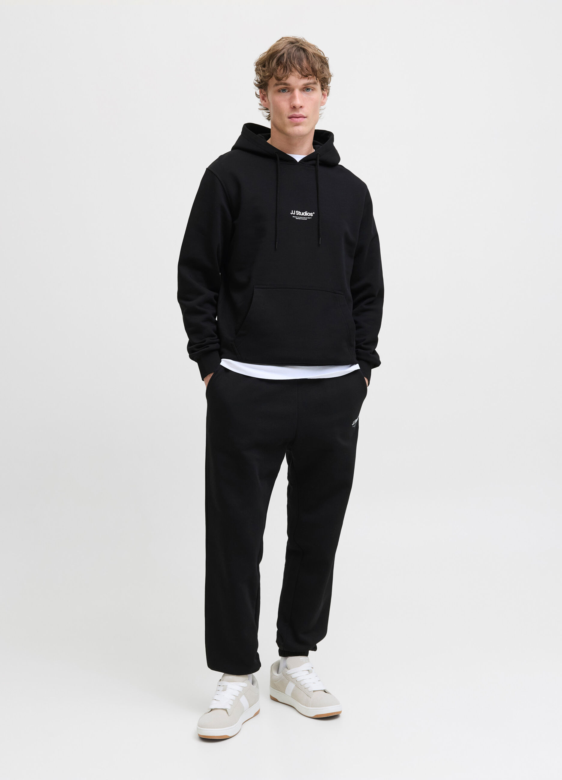 Pantaloni jogging in felpa di cotone uomo_0