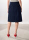 Gonna in denim di puro cotone donna_1