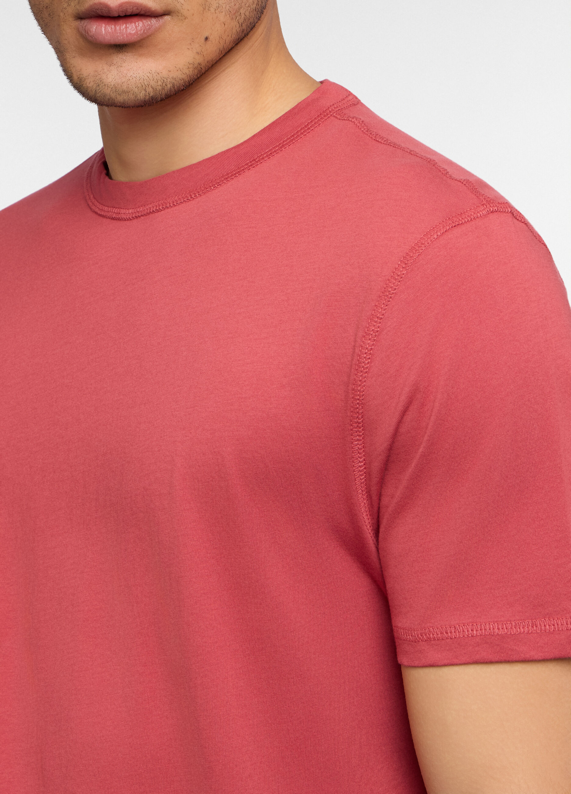 T-shirt girocollo in jersey di cotone uomo_2