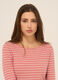 T-shirt in jersey di cotone stretch donna_2