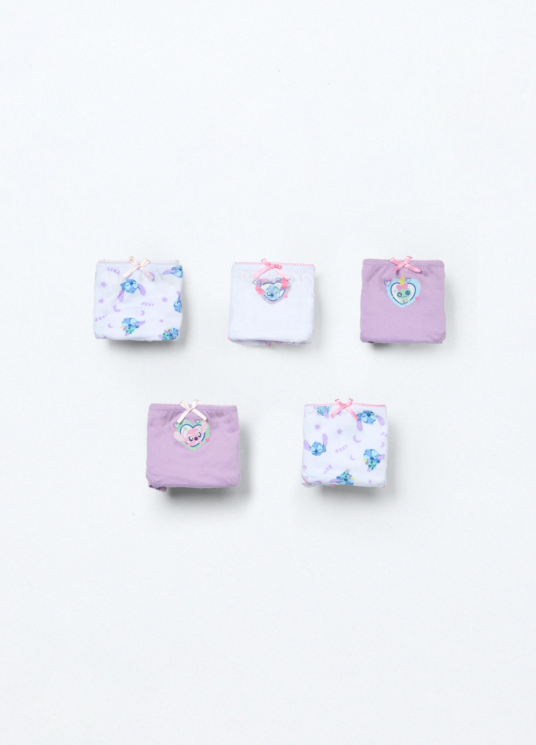 Pack 5 slip in jersey di puro cotone neonata_0