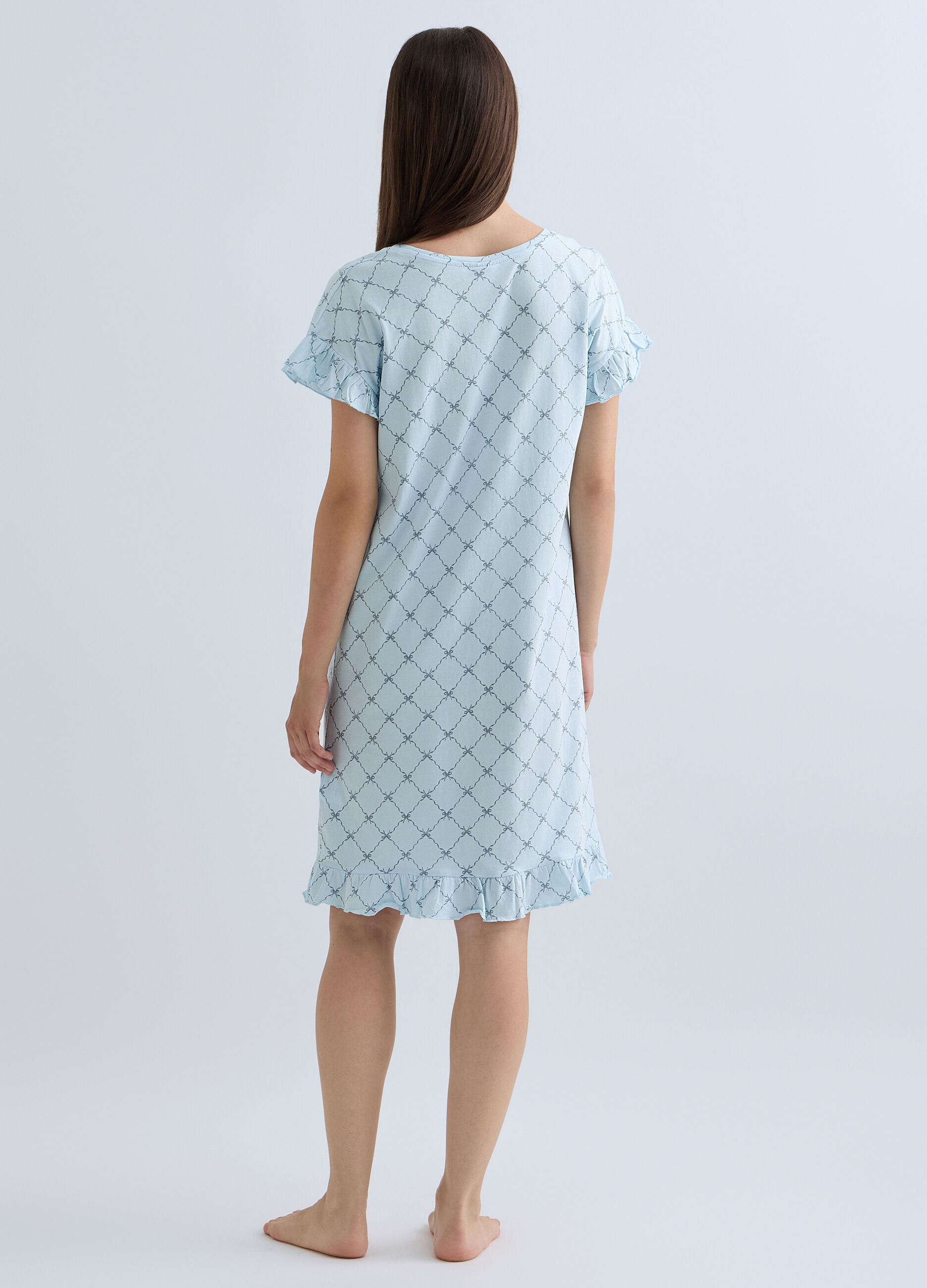 Camicia da notte corta donna _1