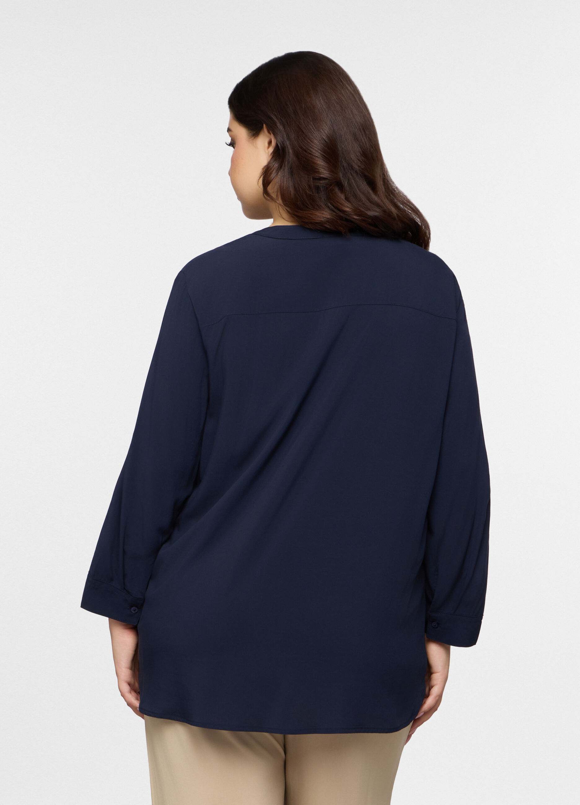 Blusa in pura viscosa donna curvy_1