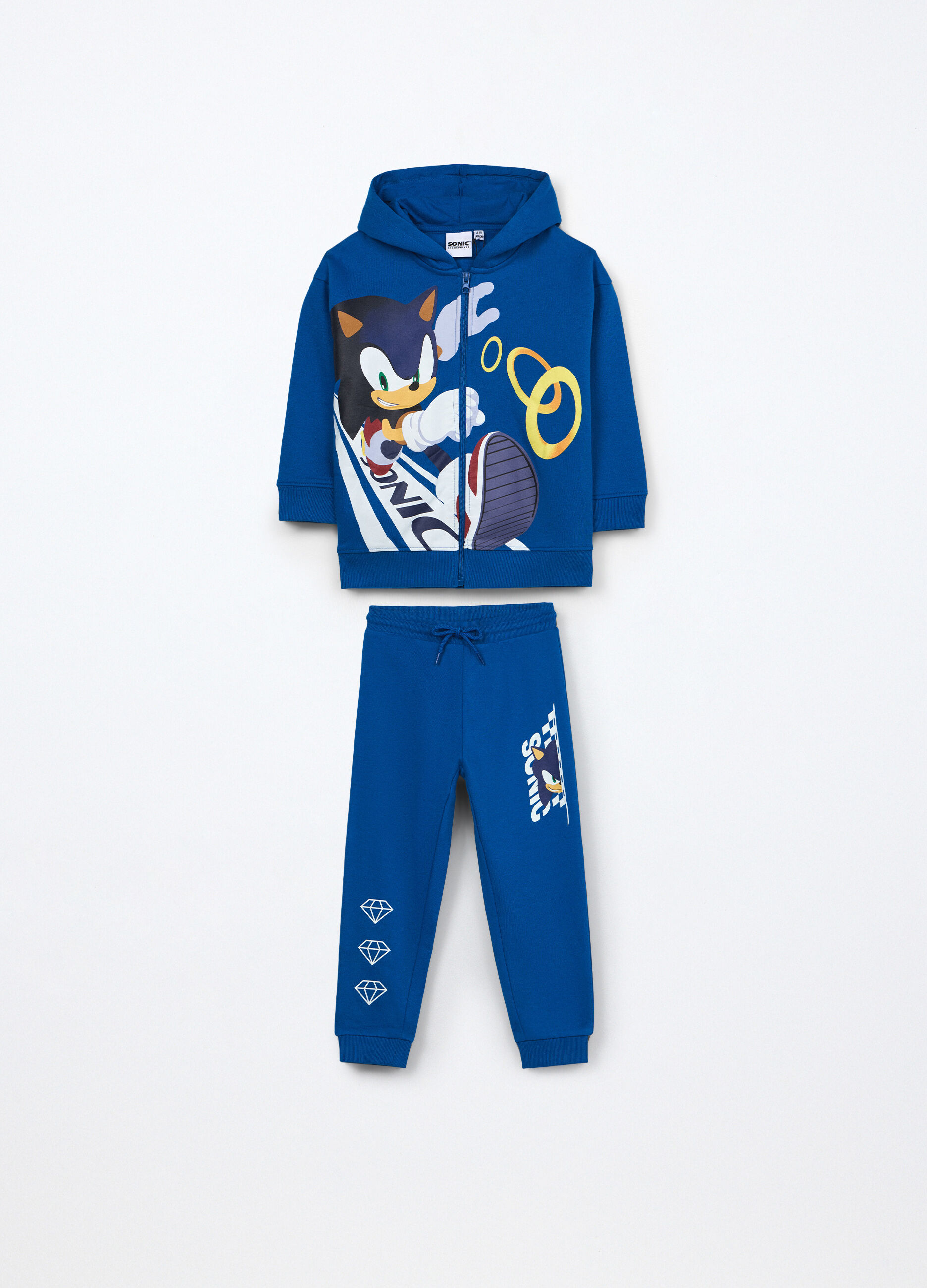 Jogging set Sonic misto cotone bambino_0