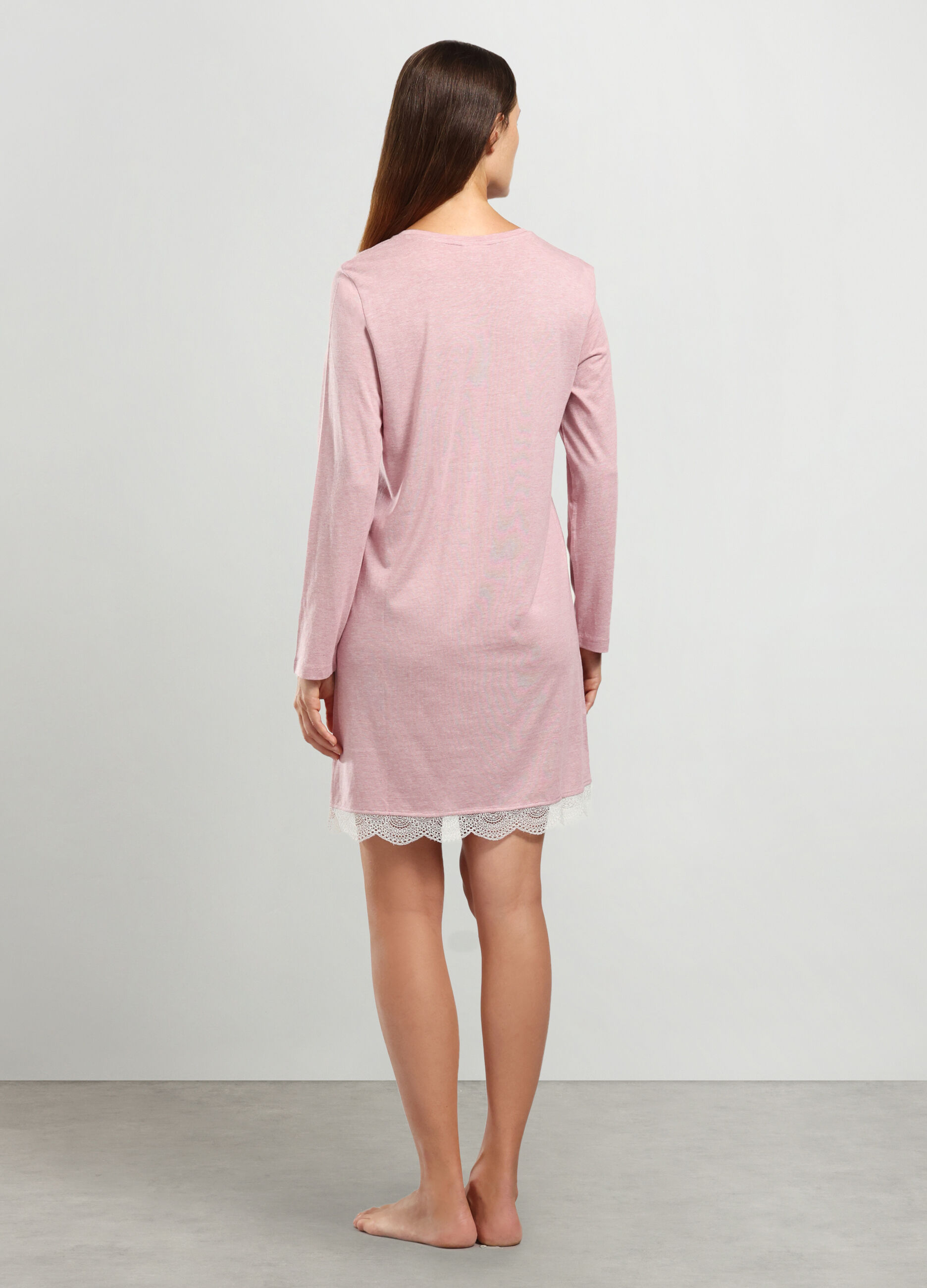 Camicia da notte in misto cotone donna_1