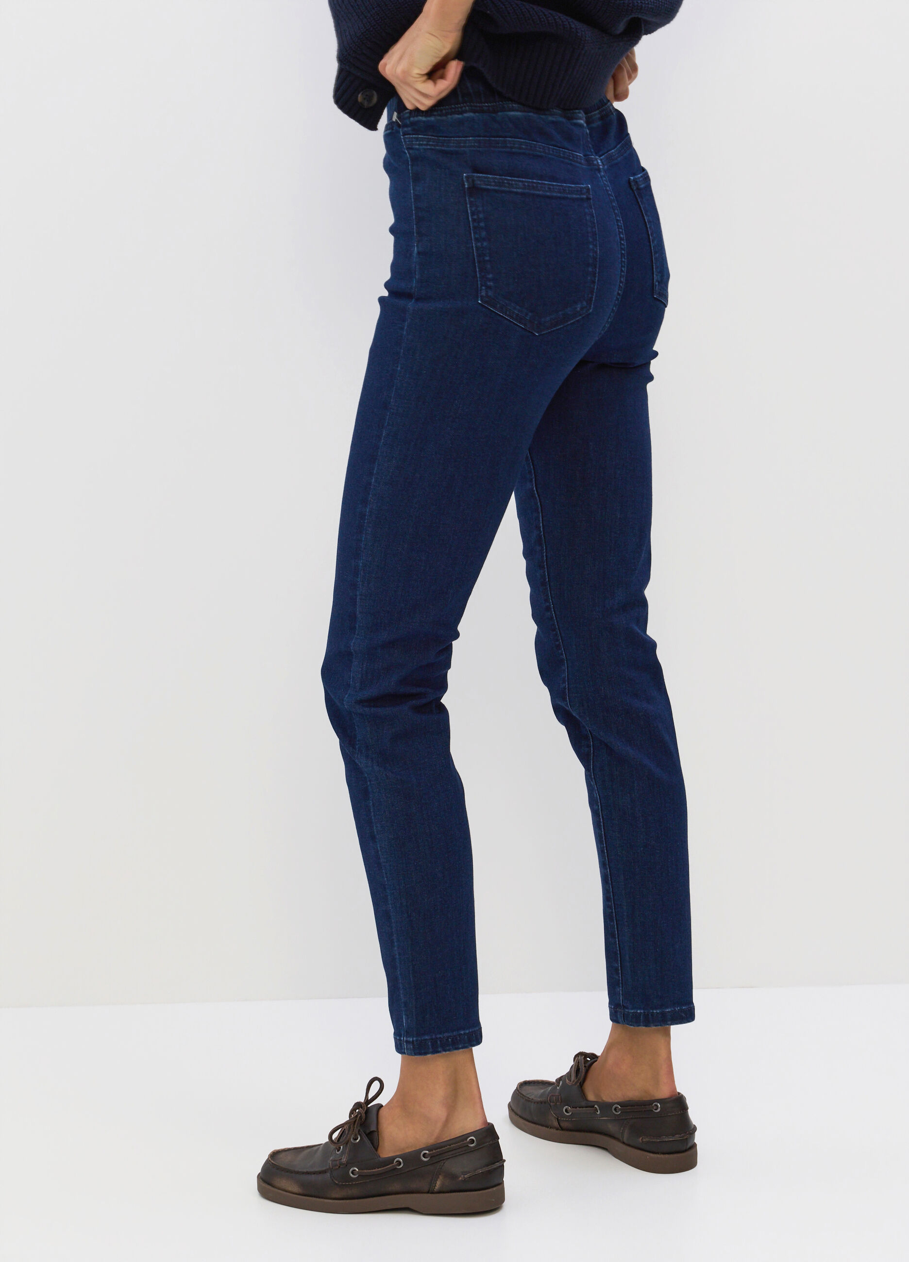 Jeggings in denim misto cotone stretch donna_1
