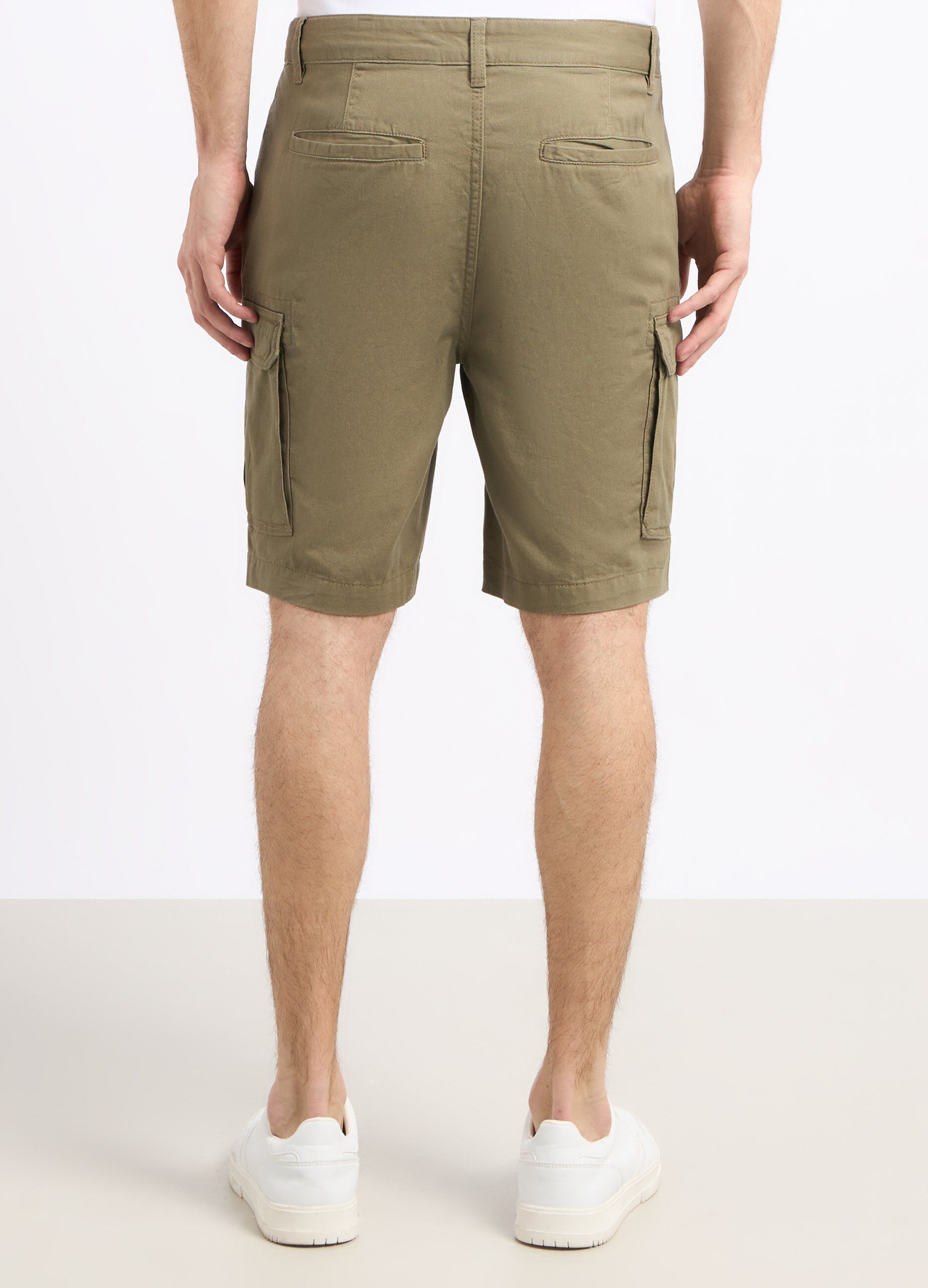 Shorts cargo in puro cotone uomo_1