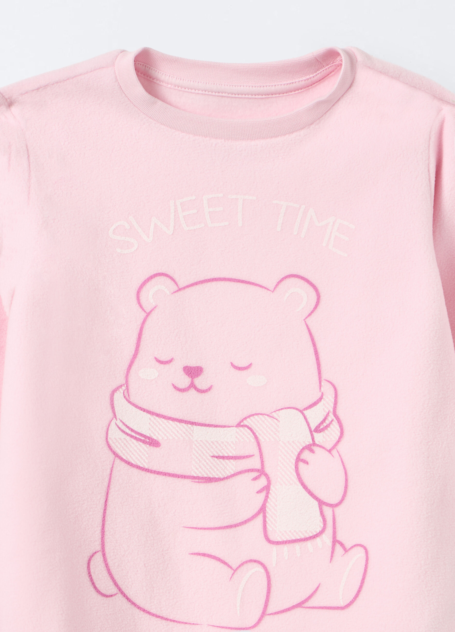 Set pigiama lungo in pile bambina_2