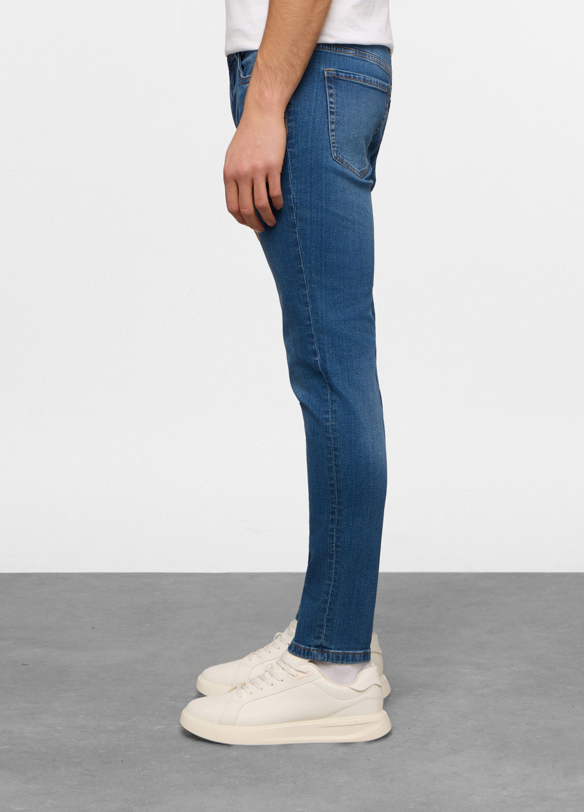 Jeans skinny fit in cotone stretch uomo_2