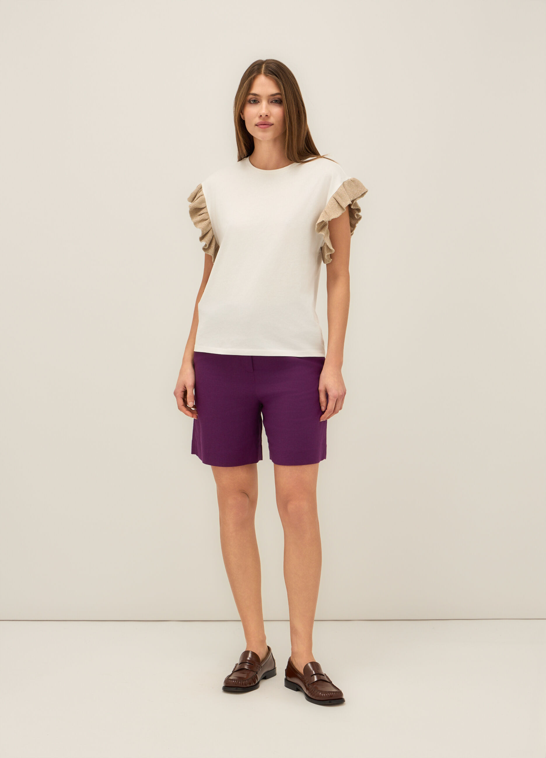 Shorts misto lino donna_0