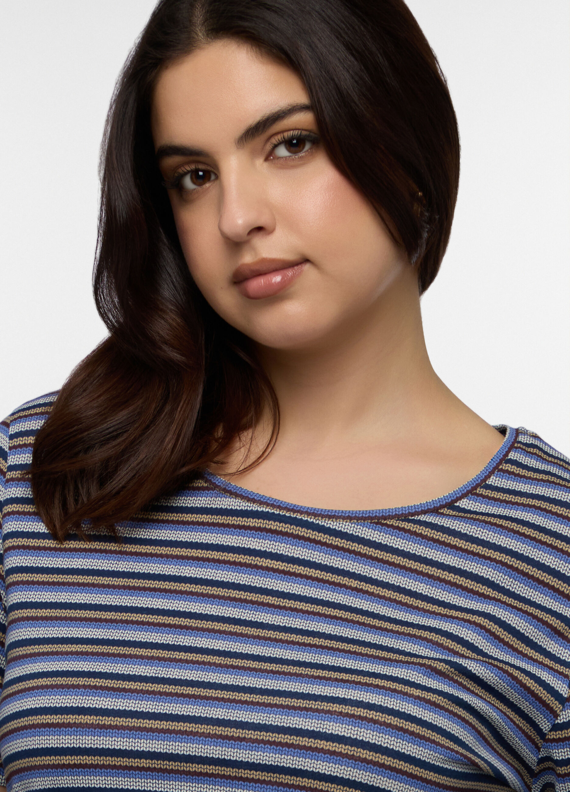 T-shirt girocollo donna curvy_2