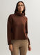 Dolcevita in maglia rasata misto lana donna_0