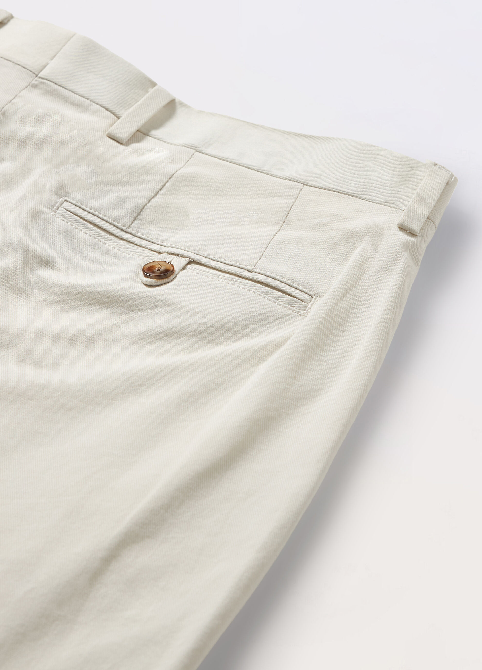 Pantaloni chino slim fit in cotone e lino uomo