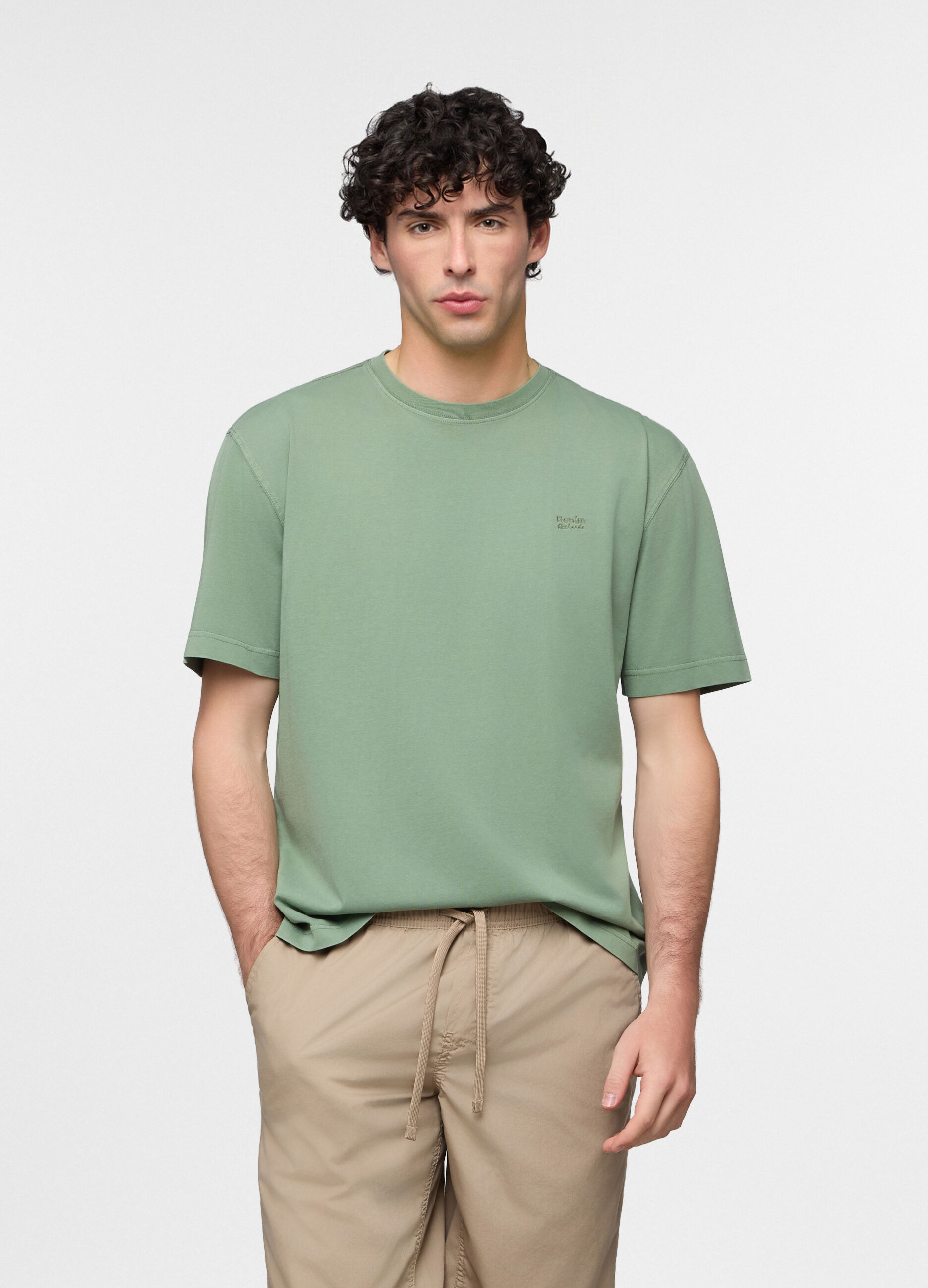 T-shirt loose fit in jersey di cotone uomo_0