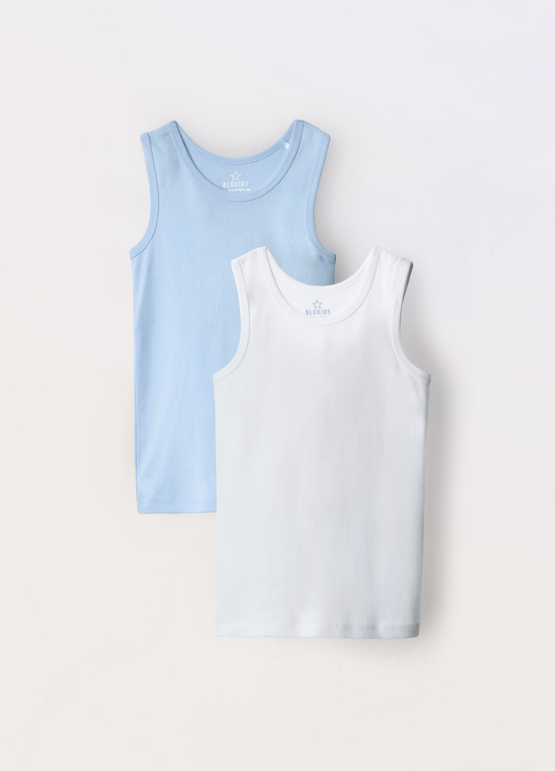 Pack 2 canotte in jersey di puro cotone bambino_0