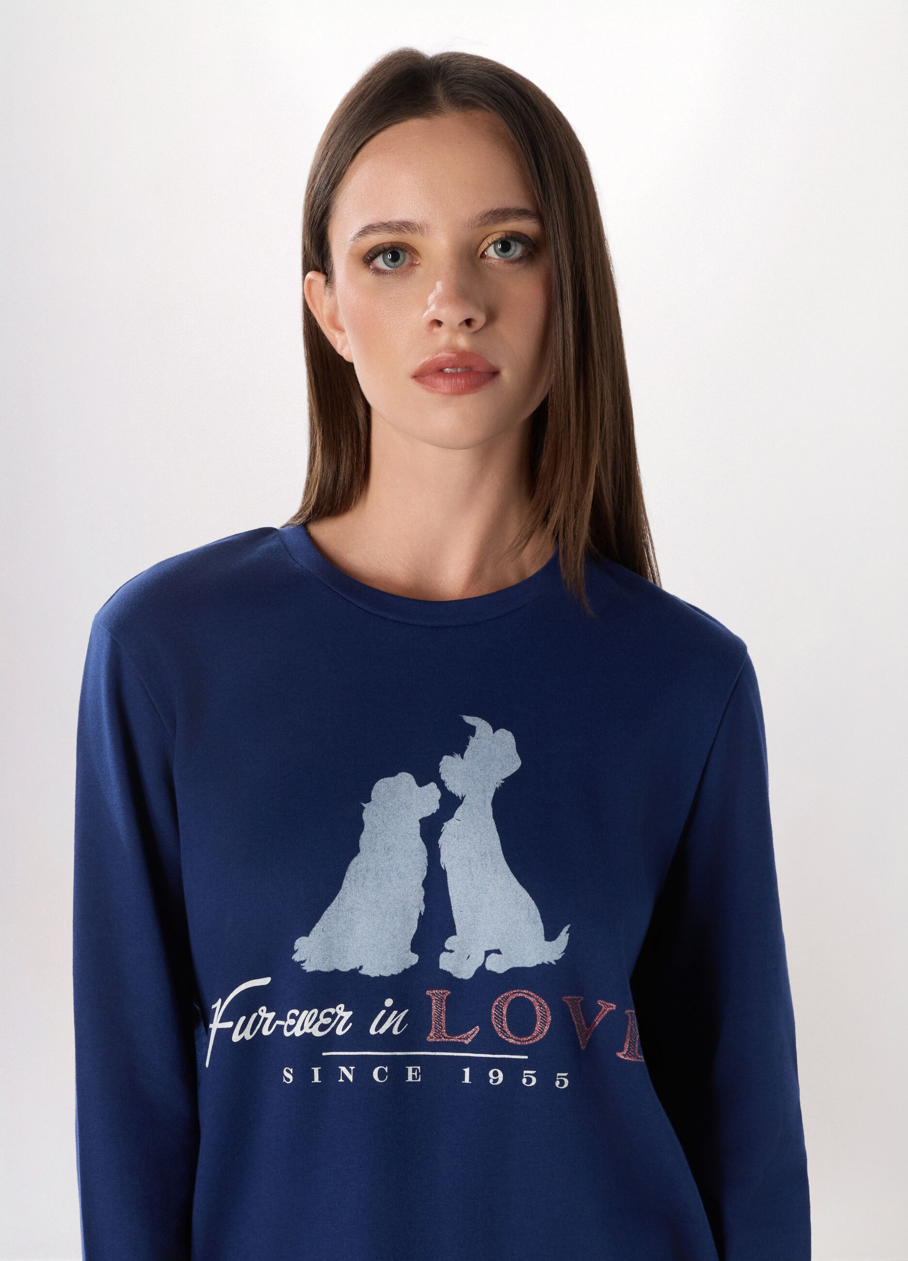 Set pigiama in interlock di puro cotone donna_2