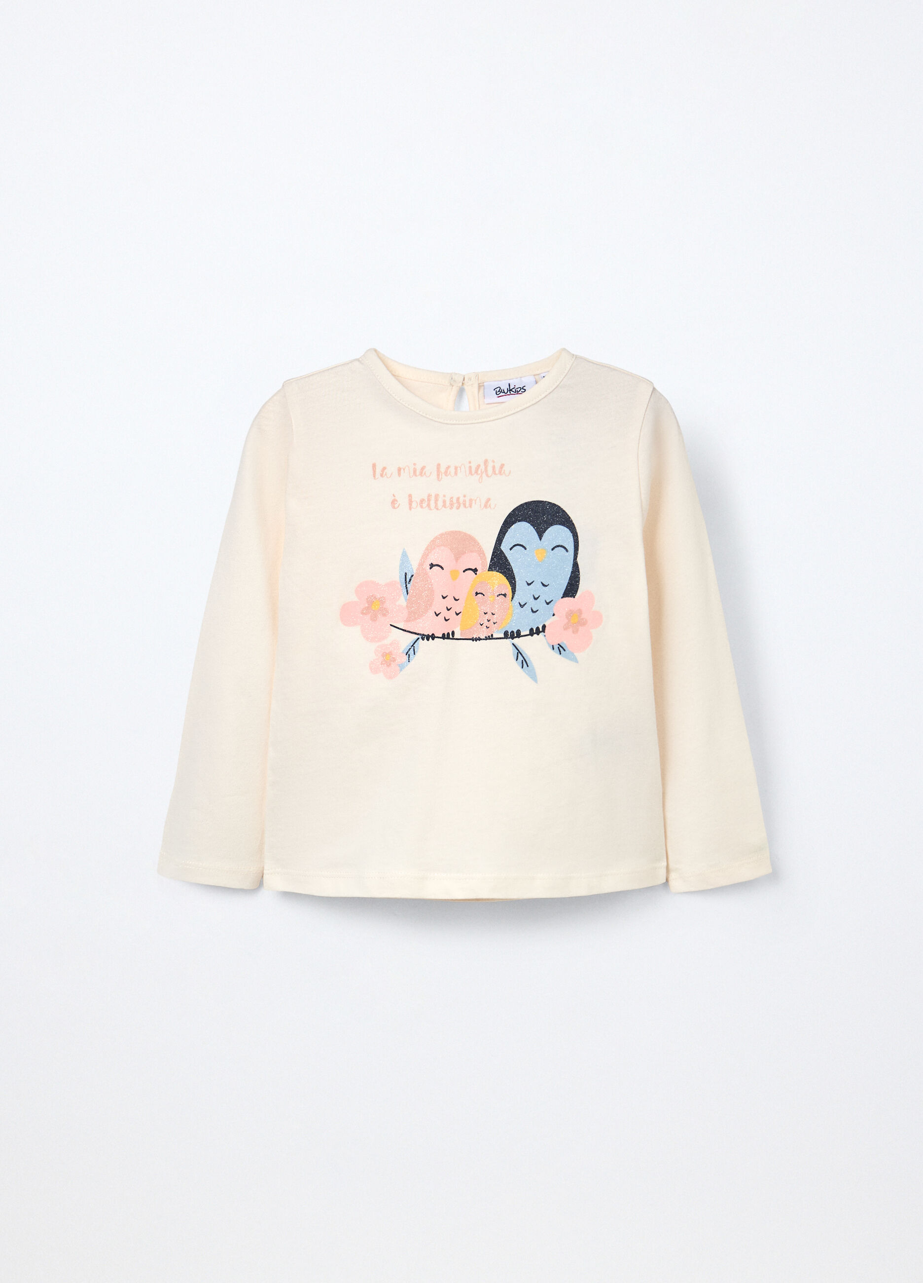 T-shirt in jersey di puro cotone neonata_0