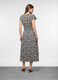 Abito lungo a balze stretch donna_1