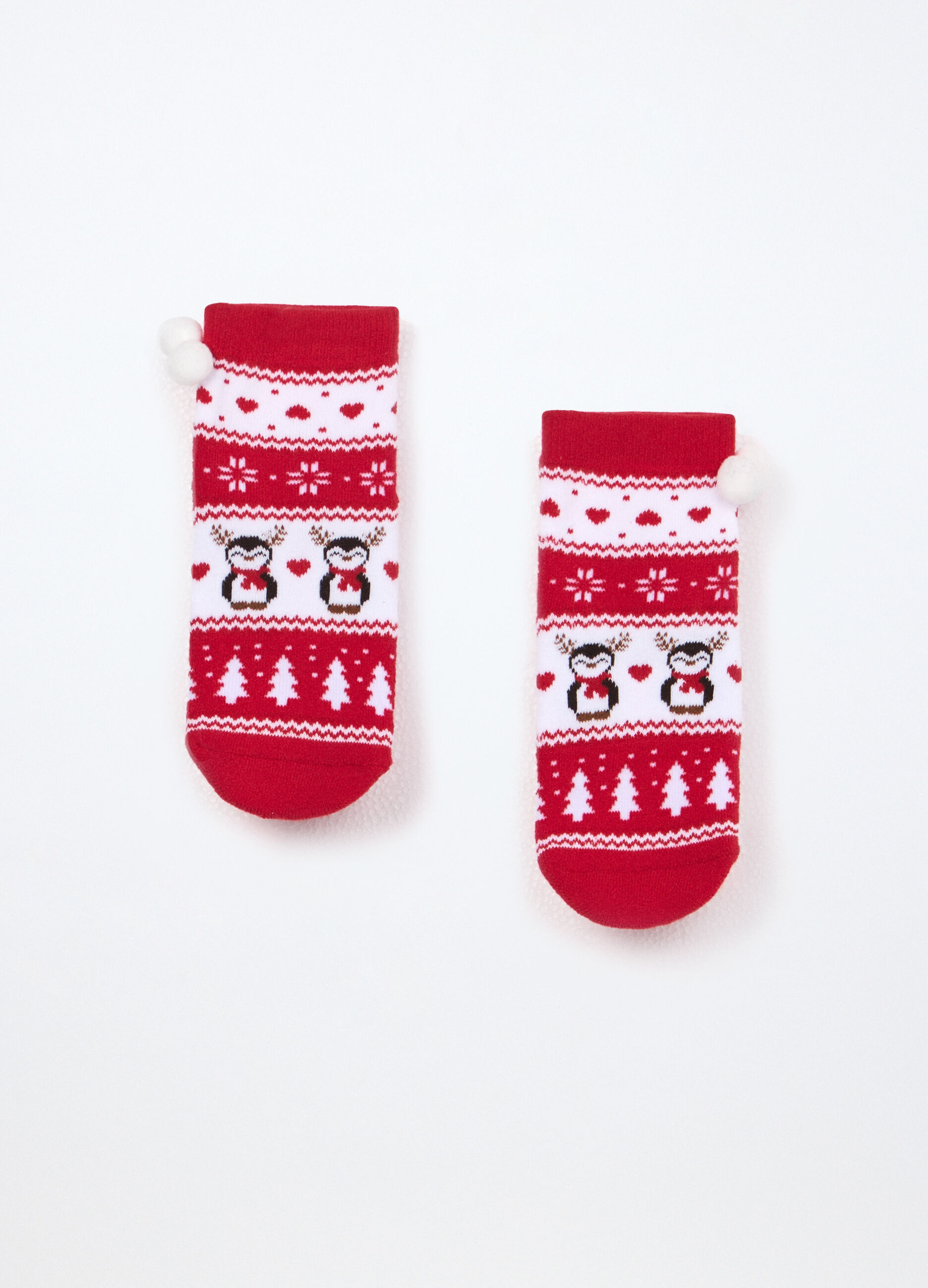 Calze corte antiscivolo in spugna bambina_1