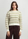 Tricot a righe misto lana donna_0