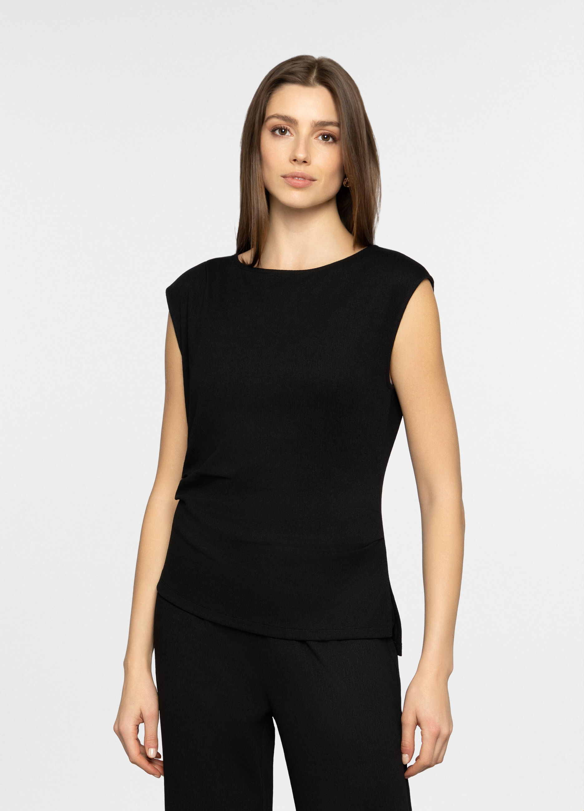 Canotta crinkle slim fit donna_0