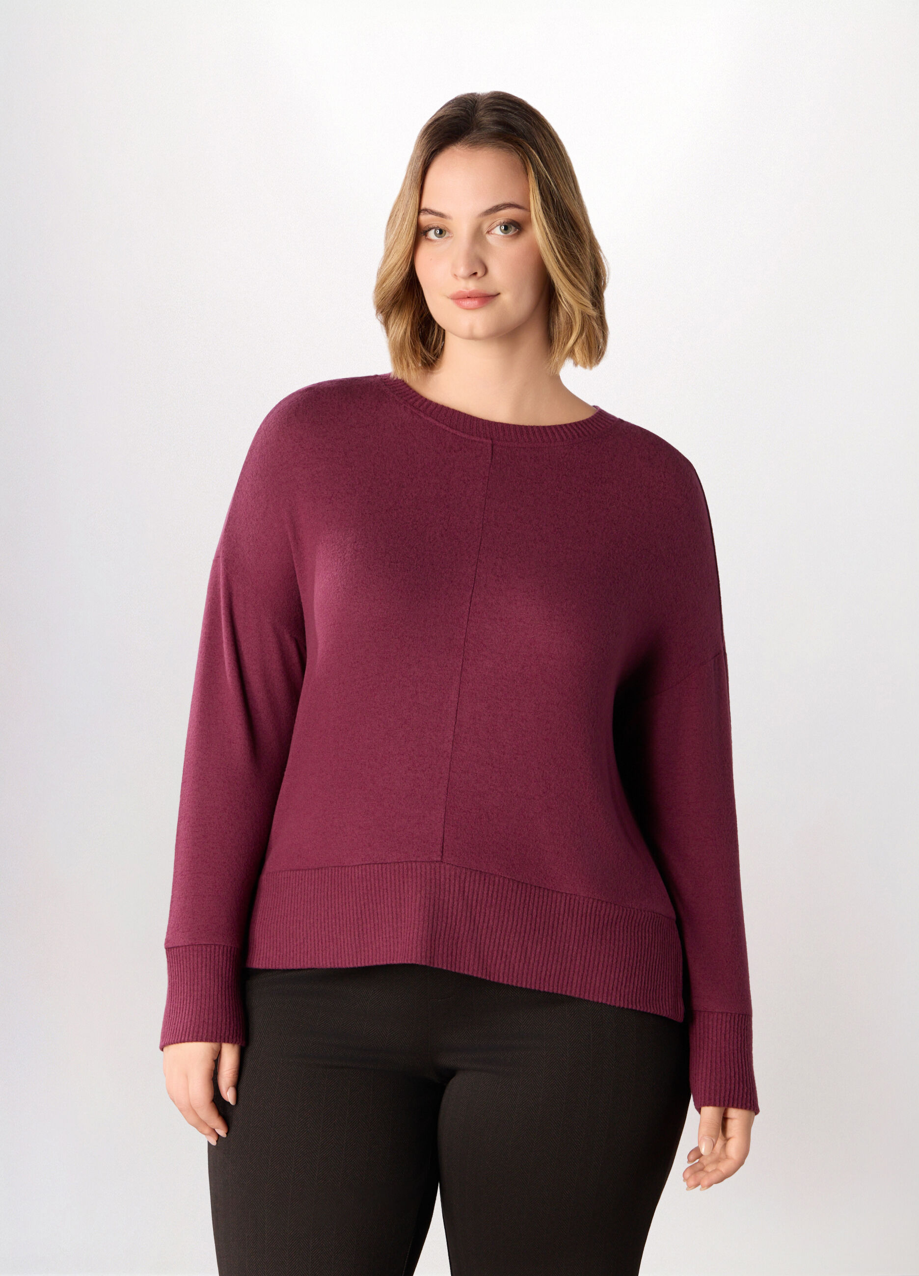 T-shirt misto viscosa donna curvy_0