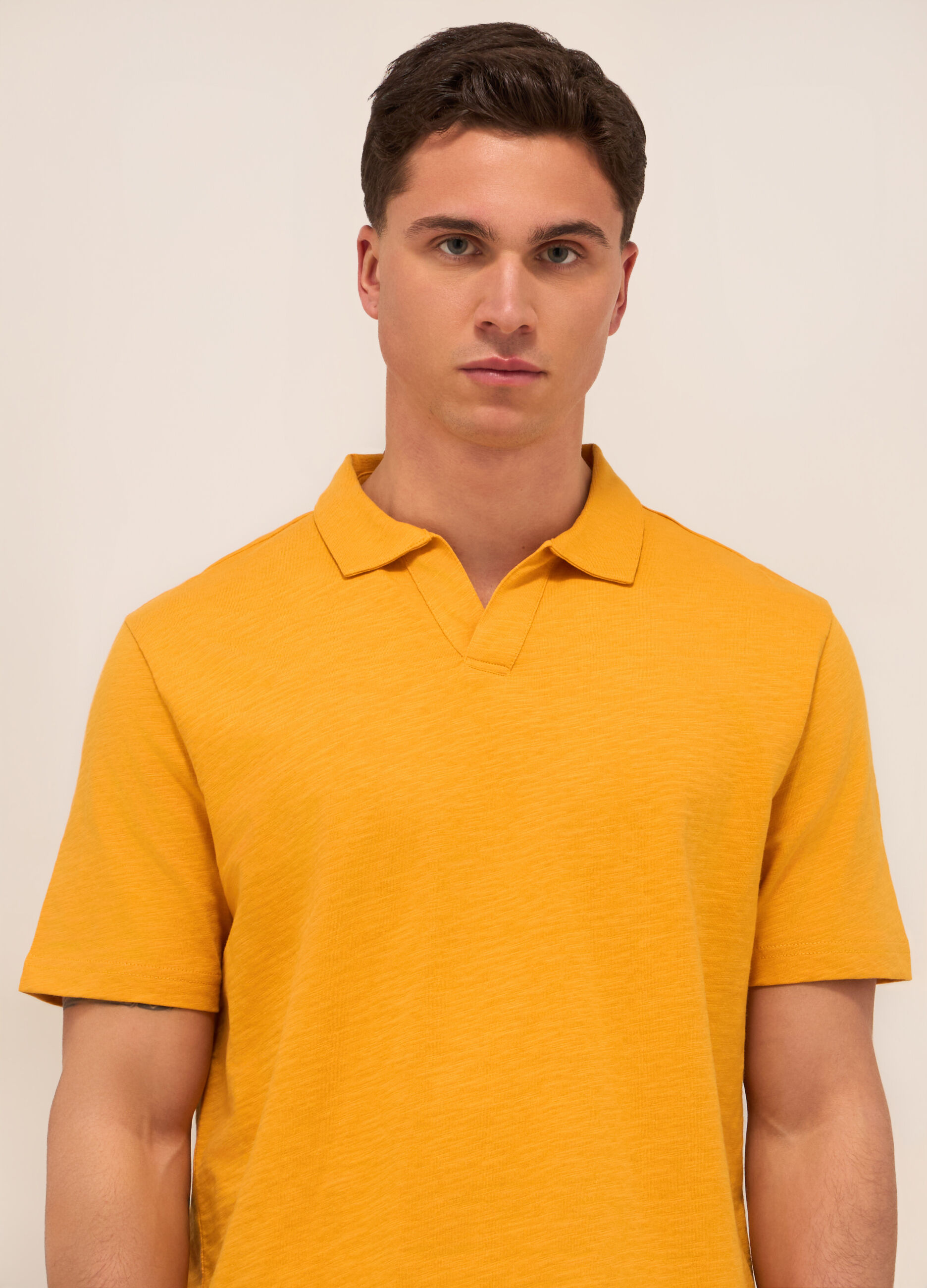 Polo in cotone mélange uomo_2