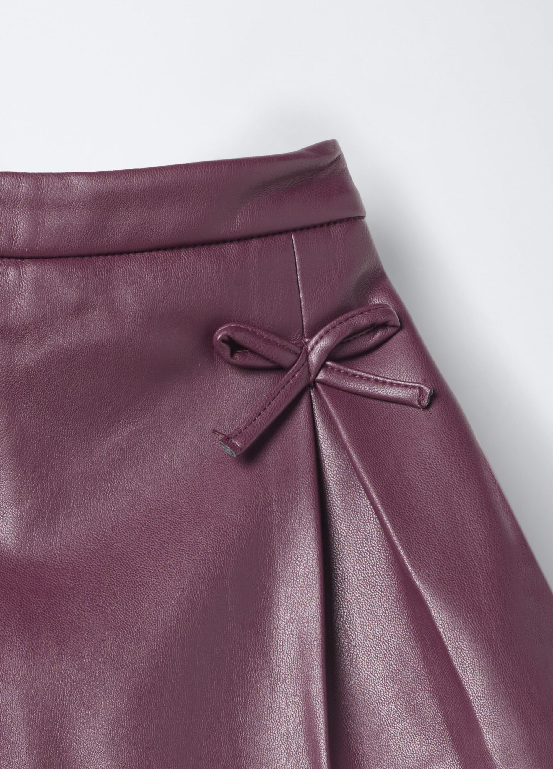 Gonna pantalone in eco pelle bimba_2
