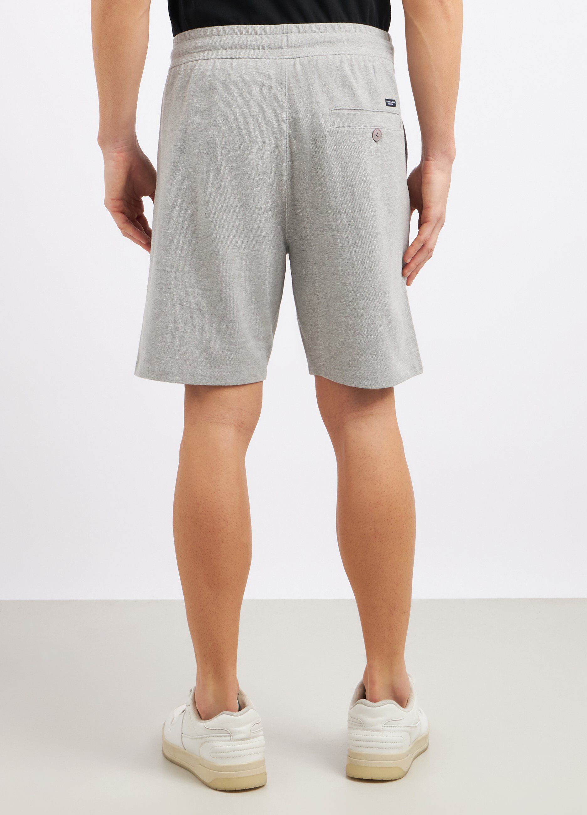 Shorts in cotone garzato uomo_1