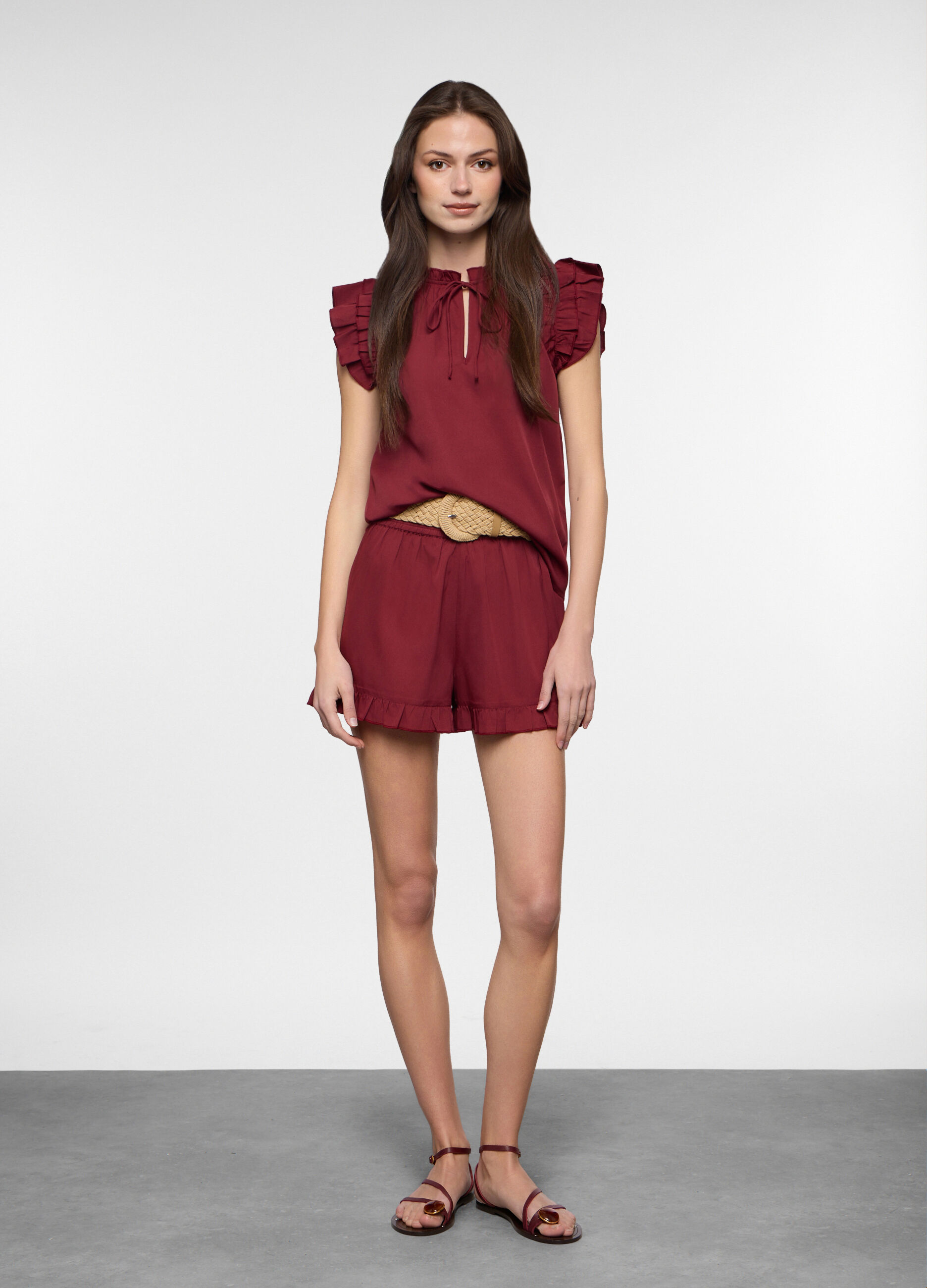 T-shirt in american cr&ecirc;pe donna_0