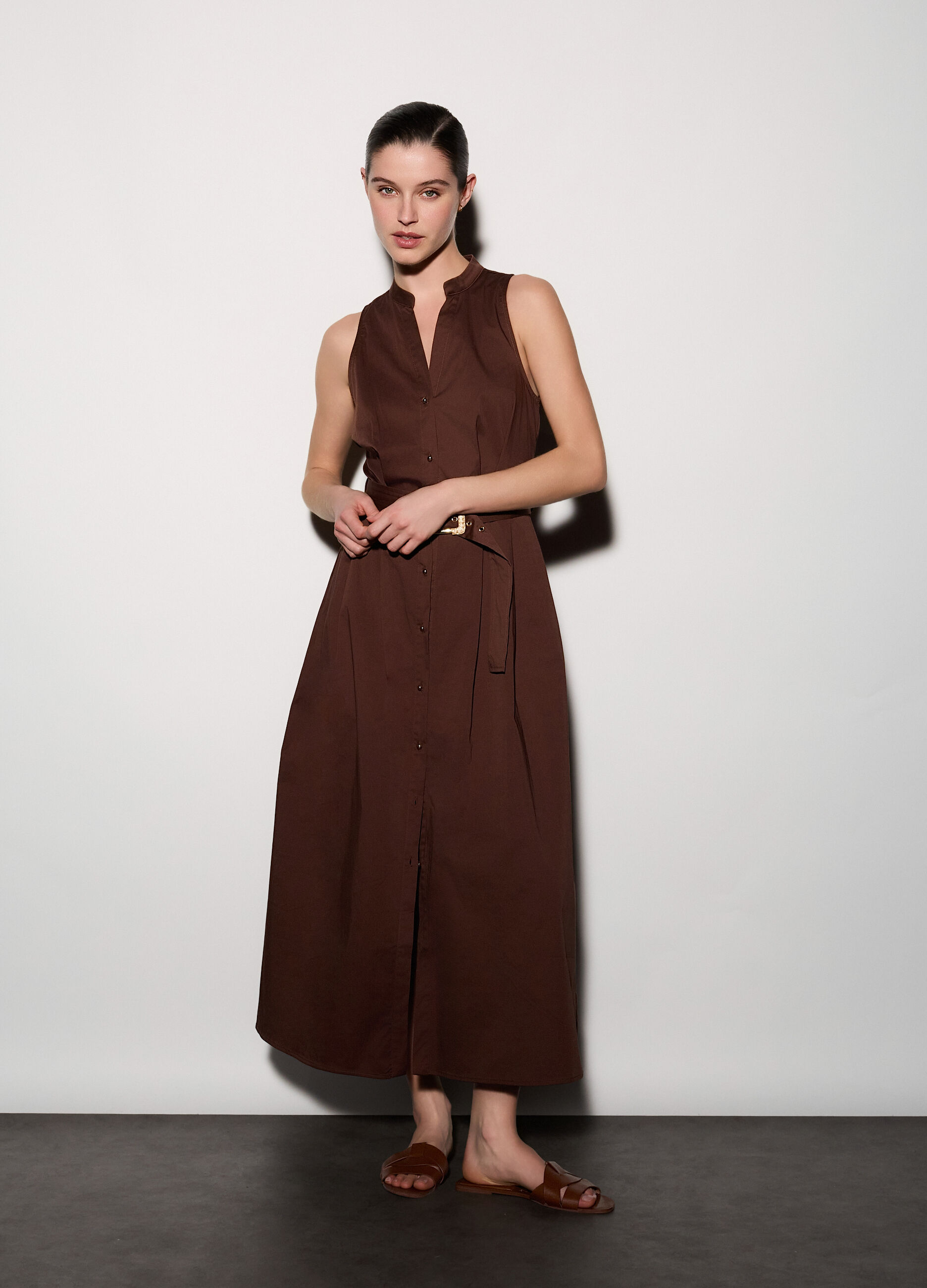 Abito lungo stretch donna_0
