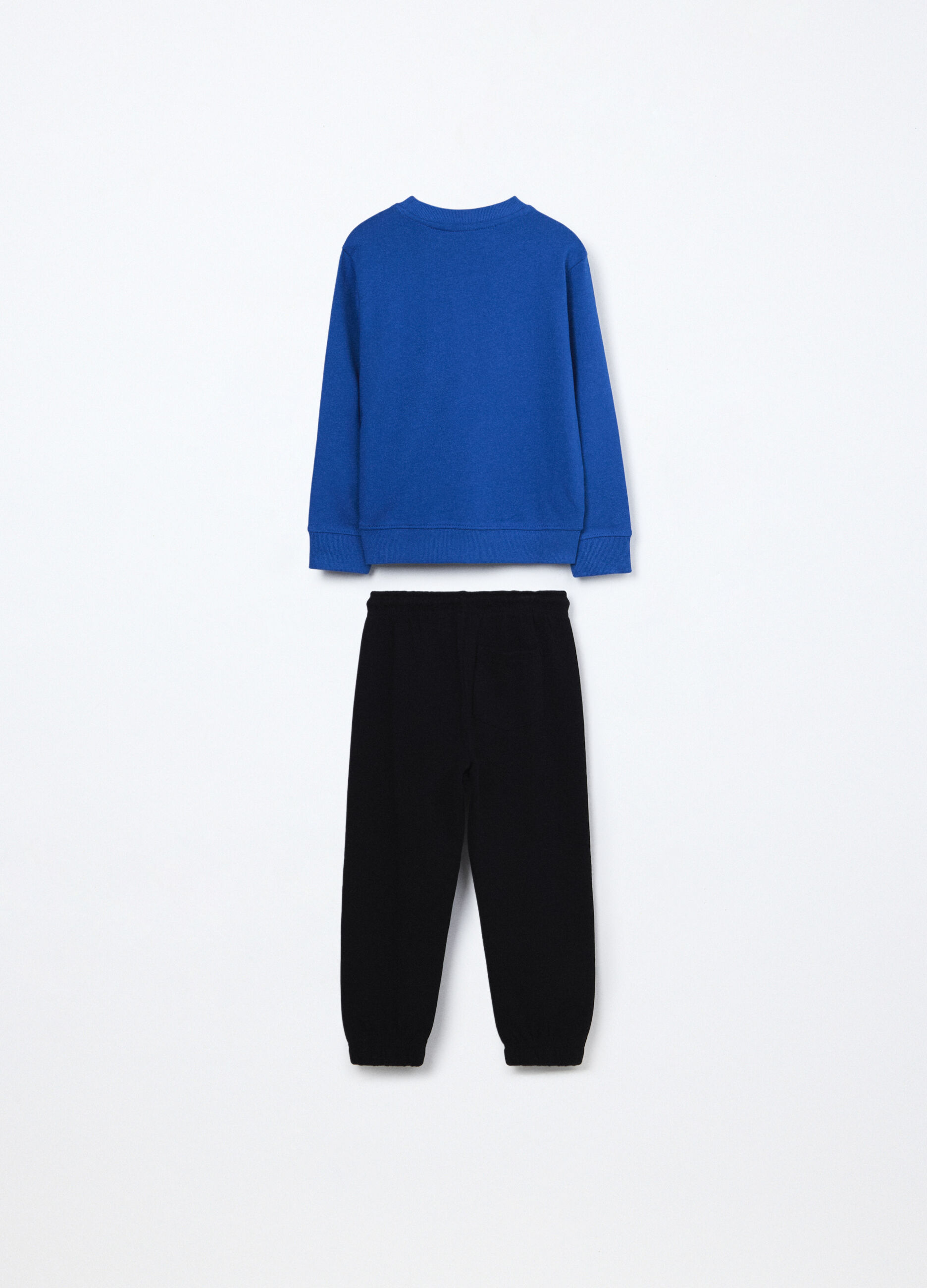 Jogging set in french terry di puro cotone bambino_1