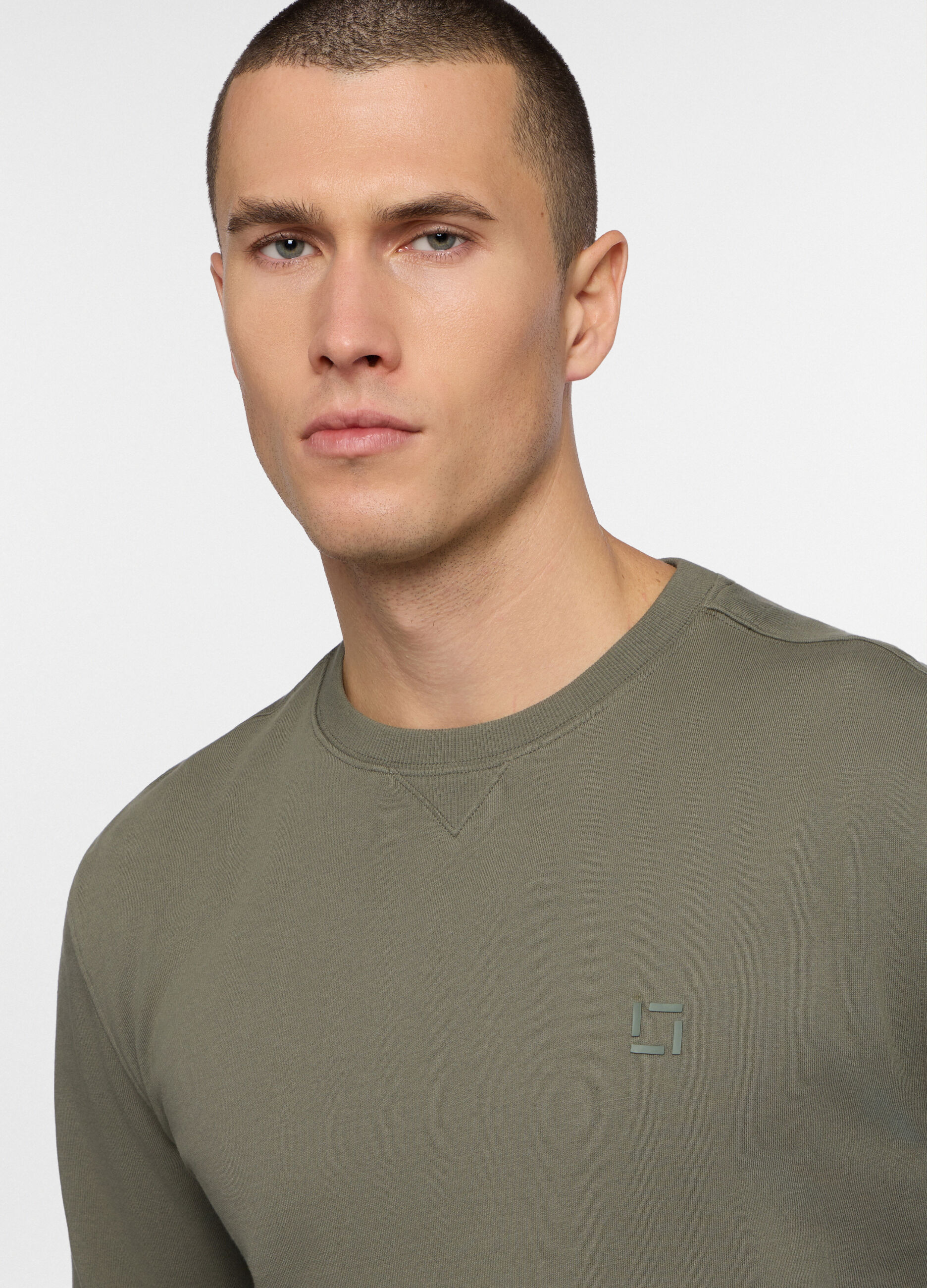 Felpa girocollo in cotone uomo_2