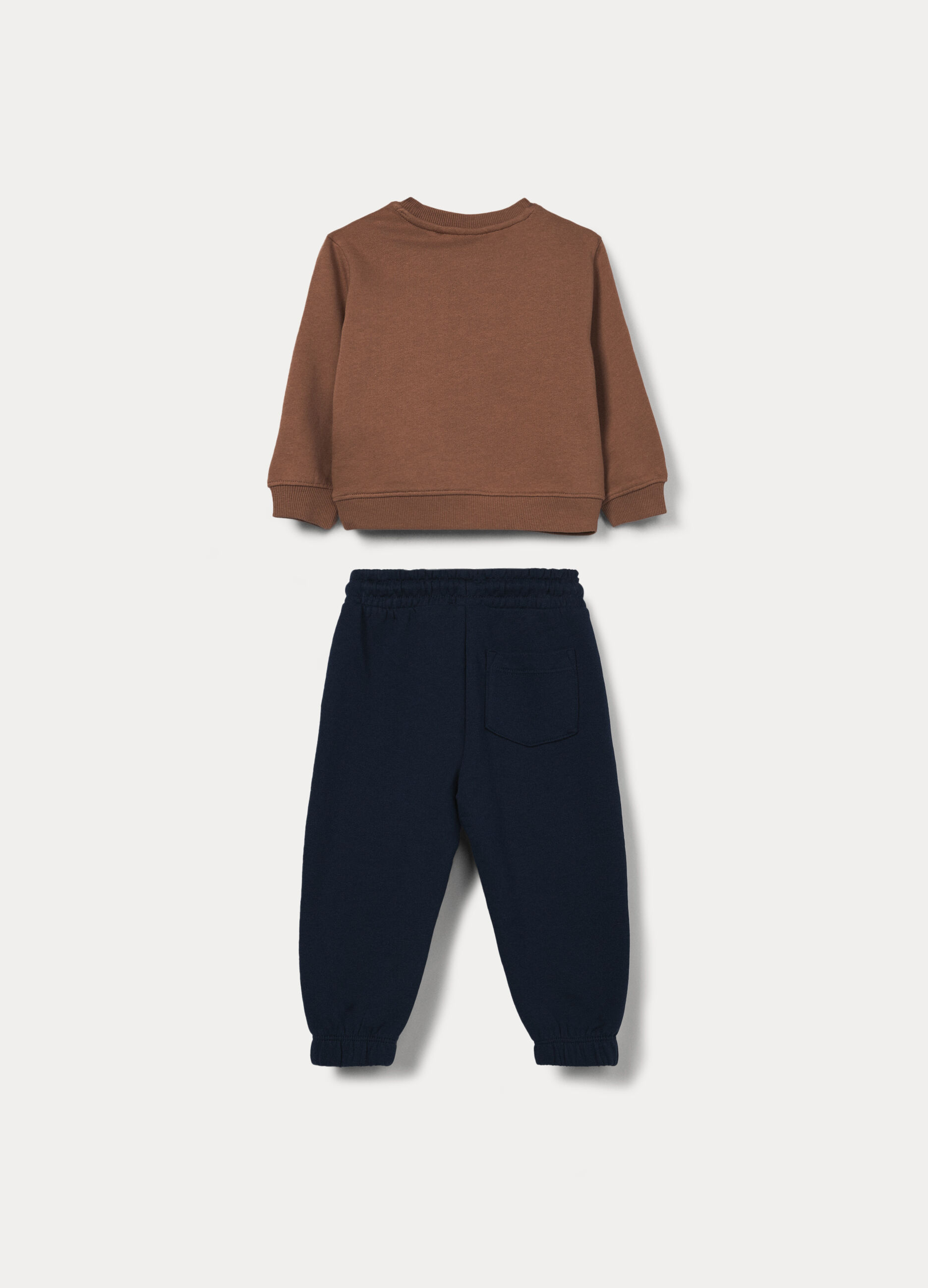 Jogging set in french terry di puro cotone bimbo_1