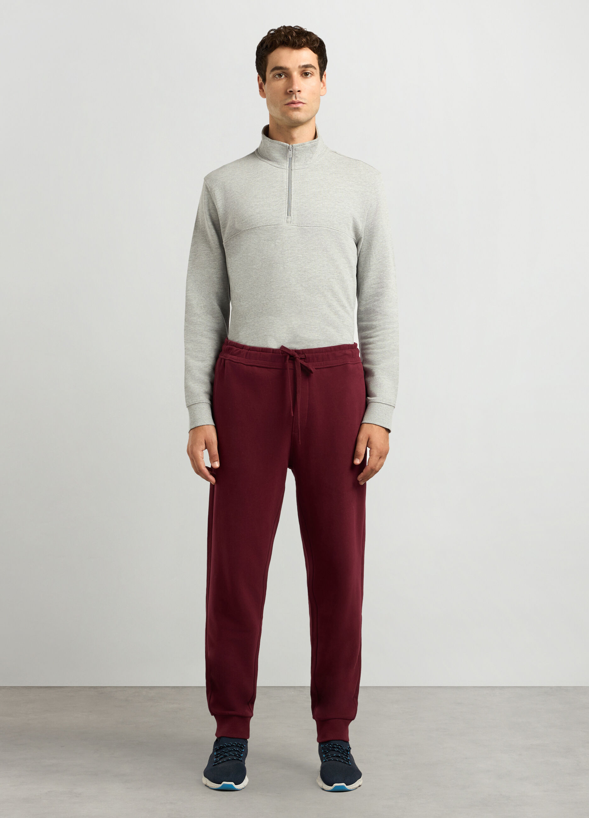 Joggers regular fit in cotone uomo_0